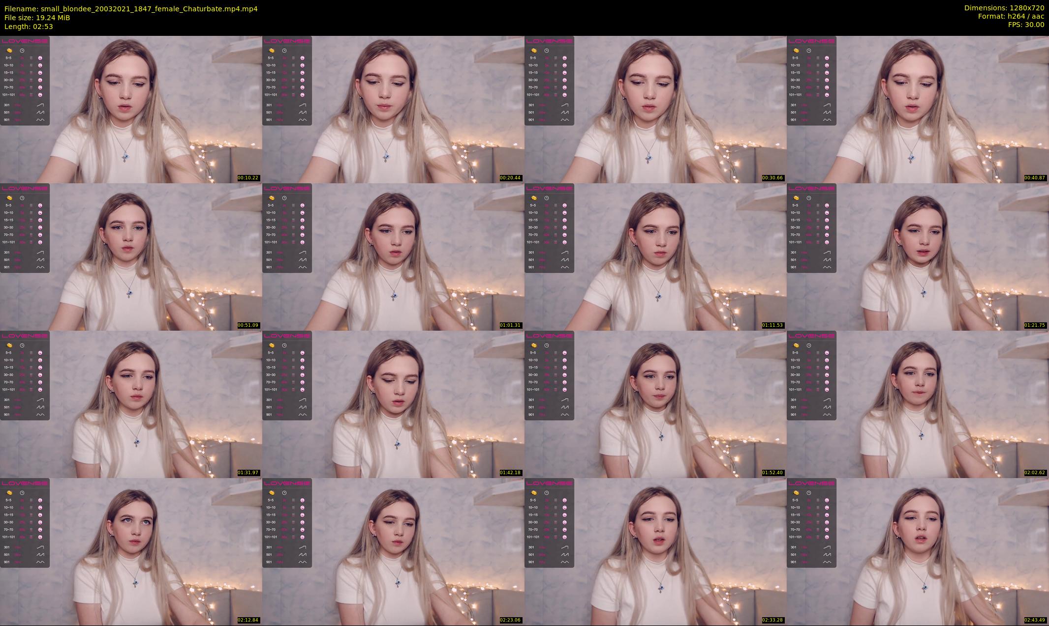 small_blondee — 3 minute Chaturbate female cam show recording, 720p, Mar 20, 2021