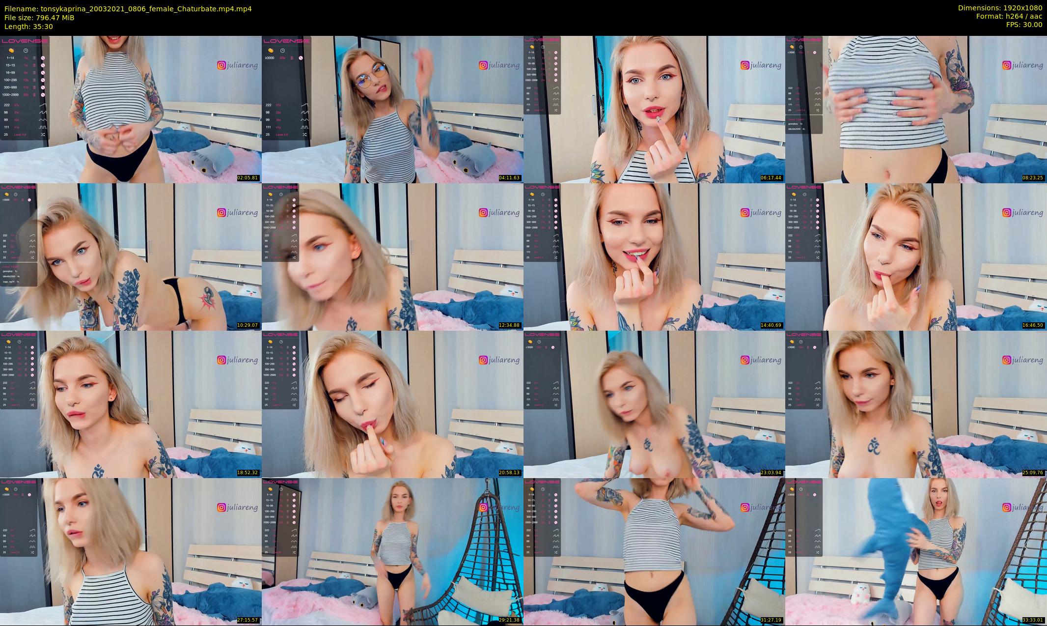 tonsykaprina — 36 minute Chaturbate couple cam show recording, 1080p, Mar 20, 2021