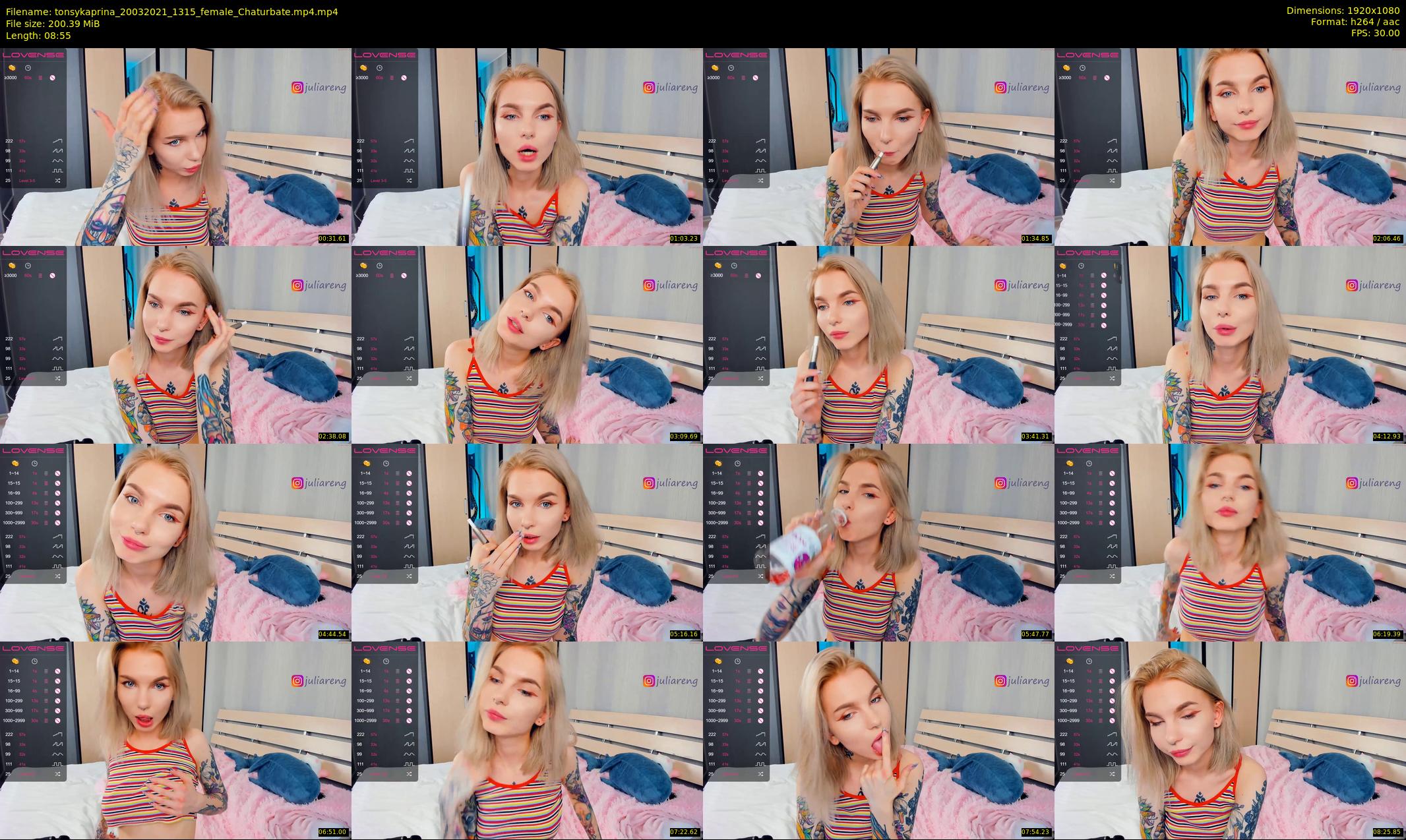 tonsykaprina — 9 minute Chaturbate couple cam show recording, 1080p, Mar 20, 2021