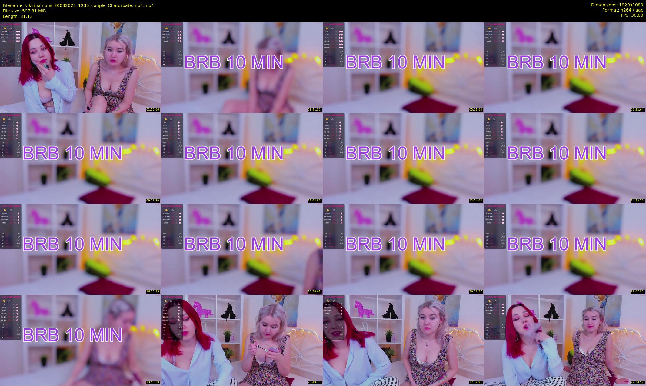 vikki_simons — 32 minute Chaturbate couple cam show recording, 1080p, Mar 20, 2021