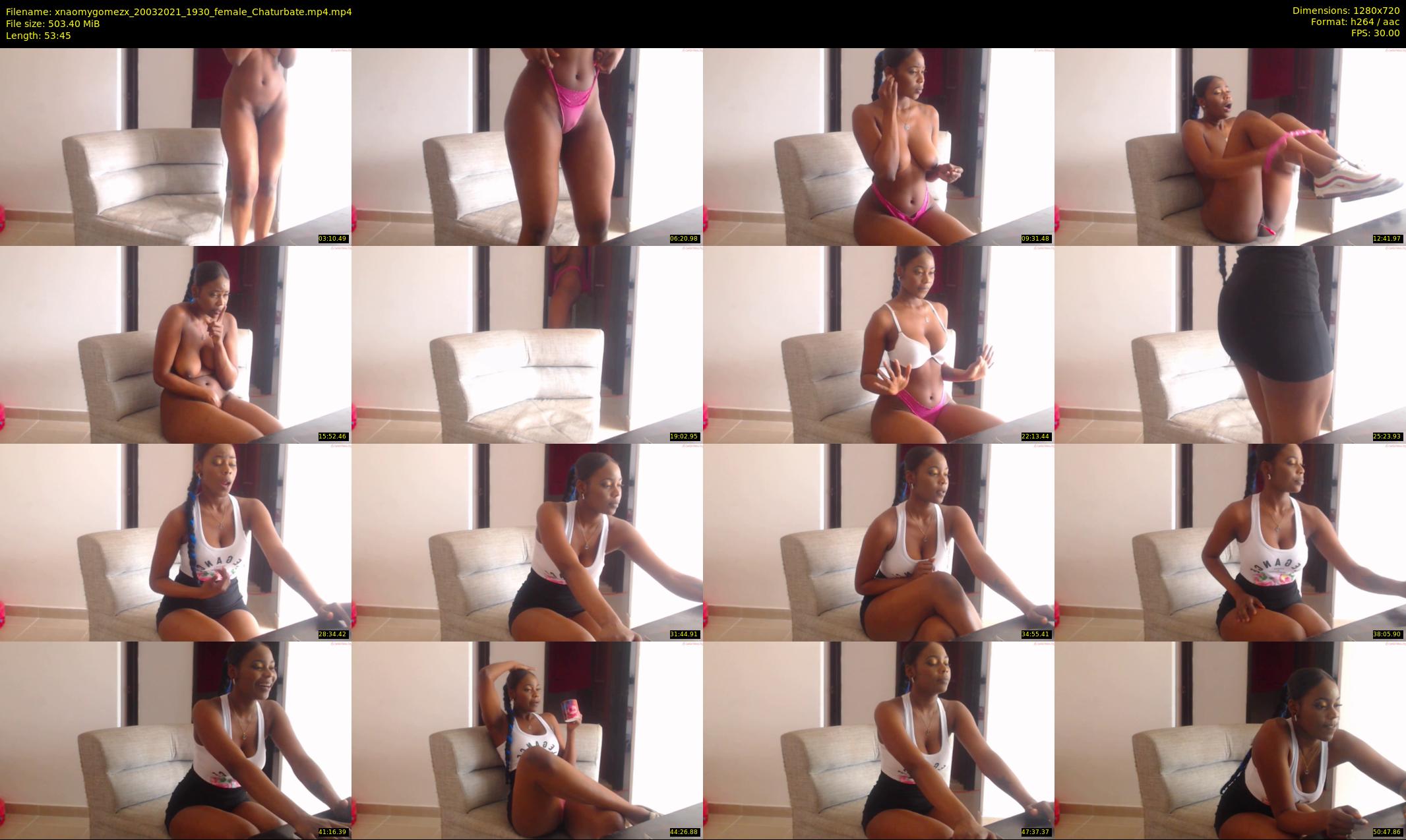xnaomygomezx — 54 minute Chaturbate female cam show recording, 720p, Mar 20, 2021