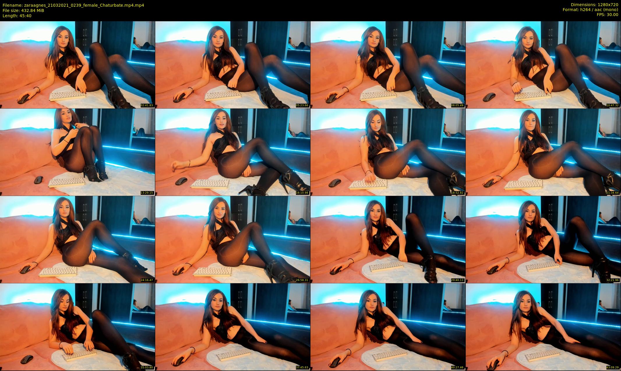 zaraagnes — 46 minute Chaturbate female cam show recording, 720p, Mar 21, 2021