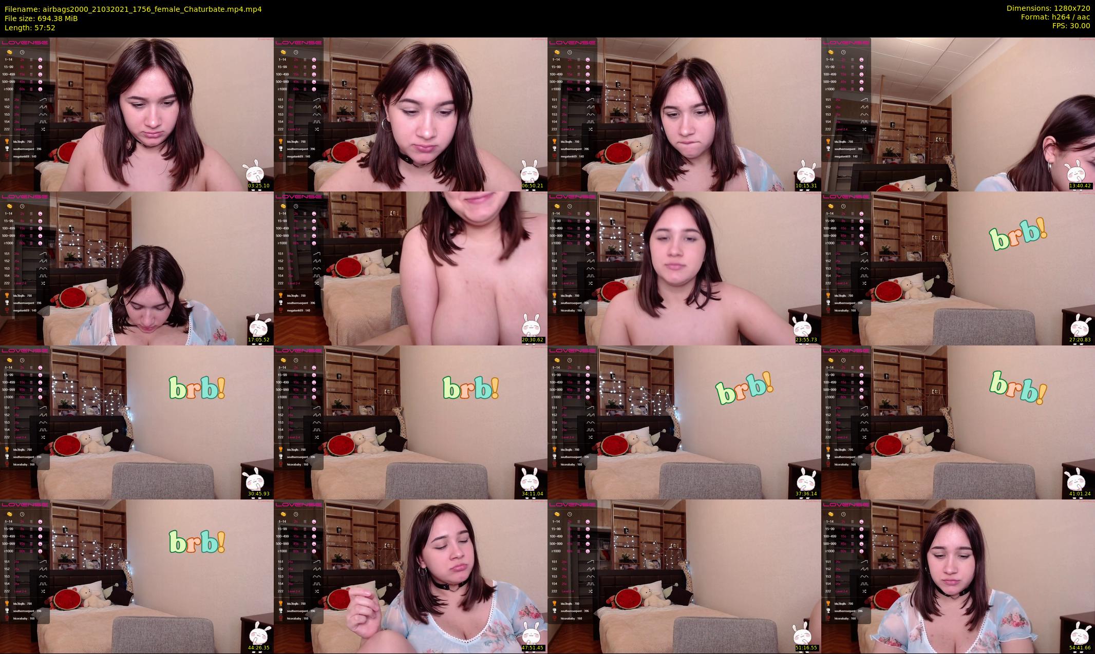 airbags2000 — 58 minute Chaturbate female cam show recording, 720p, Mar 21, 2021