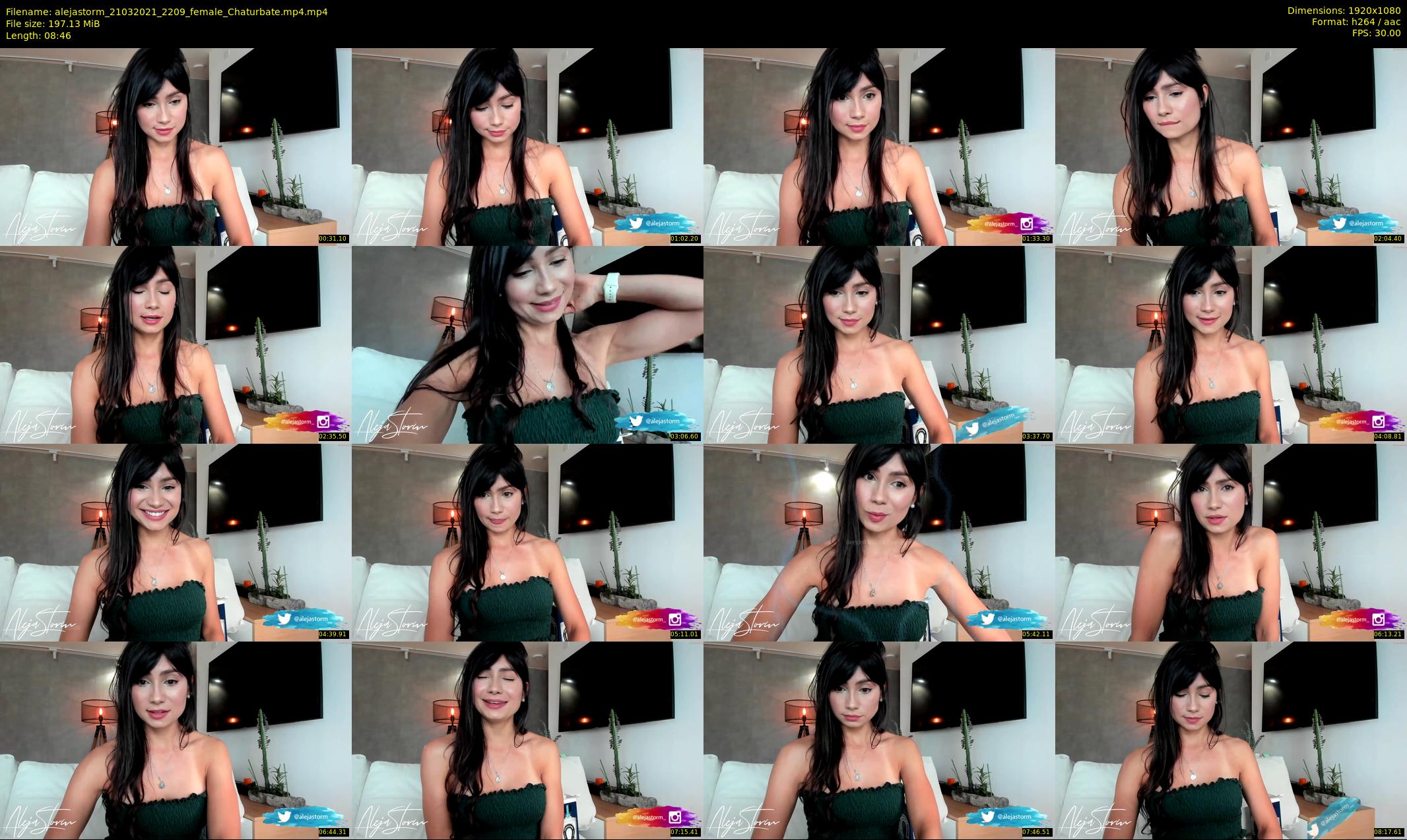 alejastorm — 9 minute Chaturbate female cam show recording, 1080p, Mar 21, 2021