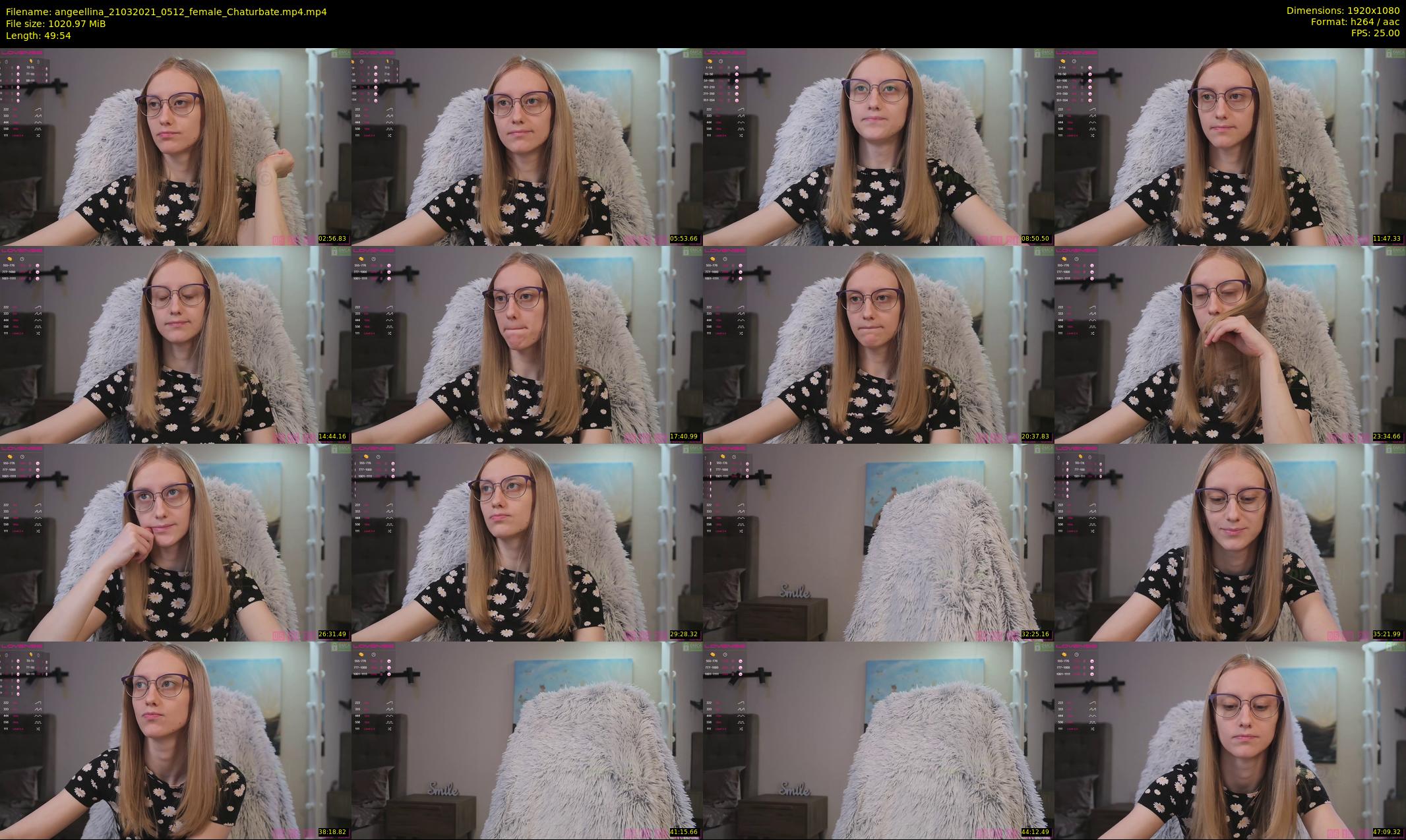 angeellina — 50 minute Chaturbate female cam show recording, 1080p, Mar 21, 2021