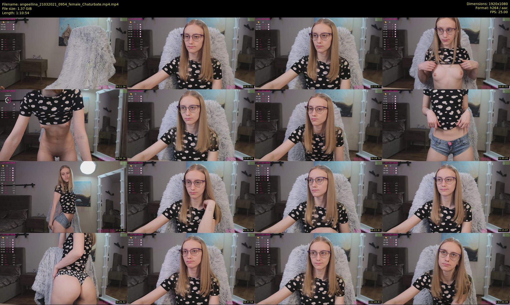 angeellina — 71 minute Chaturbate female cam show recording, 1080p, Mar 21, 2021