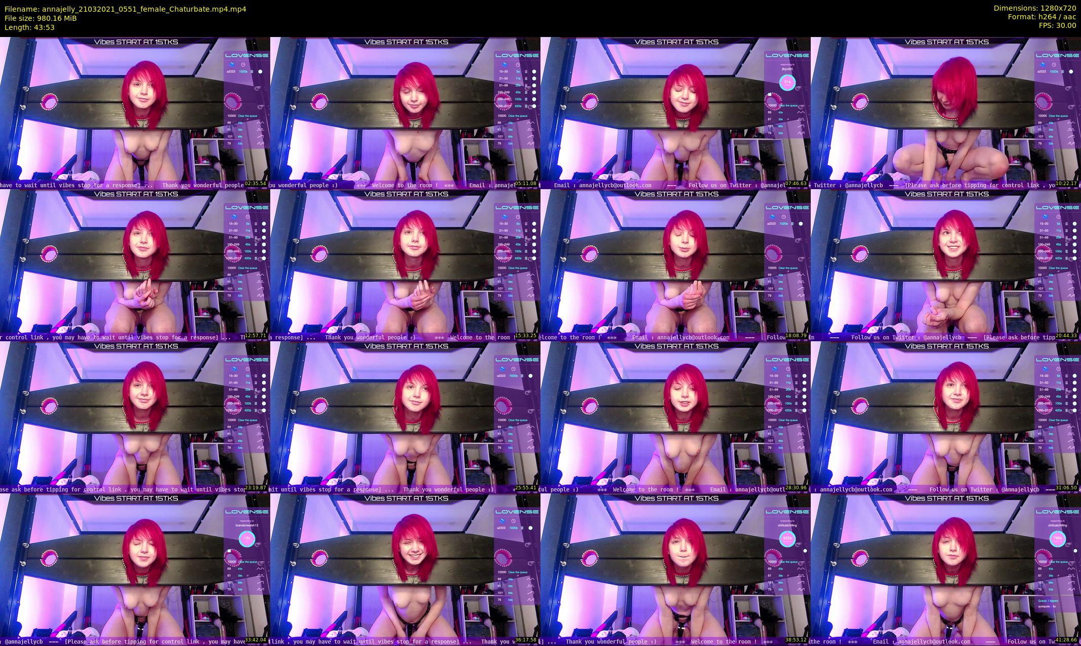 annajelly — 44 minute Chaturbate couple cam show recording, 720p, Mar 21, 2021