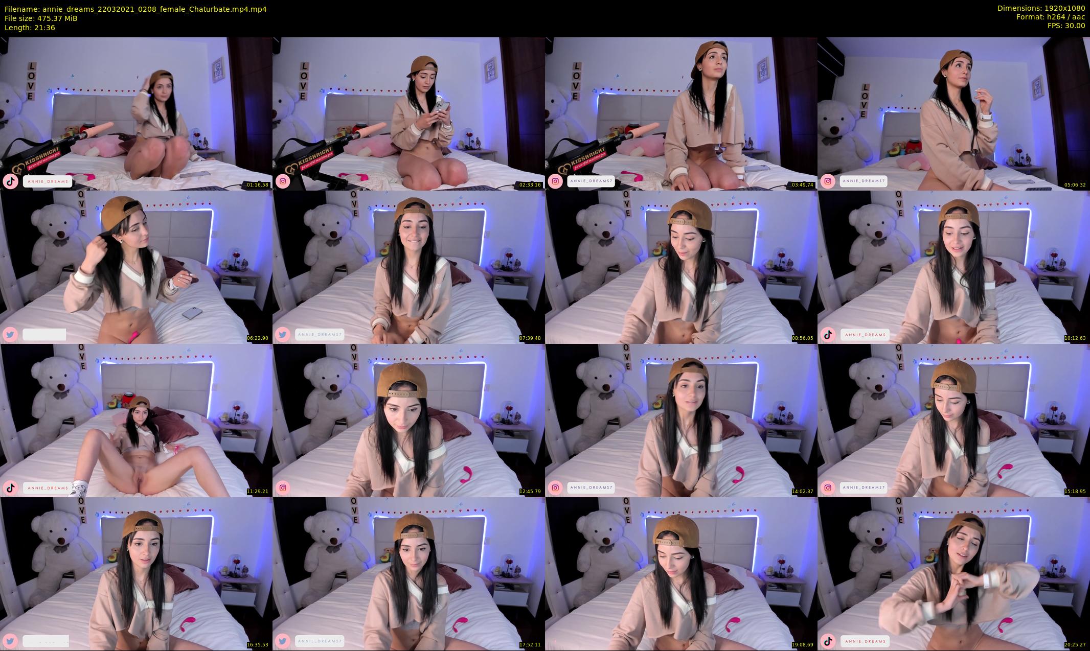 annie_dreams — 22 minute Chaturbate female cam show recording, 1080p, Mar 22, 2021