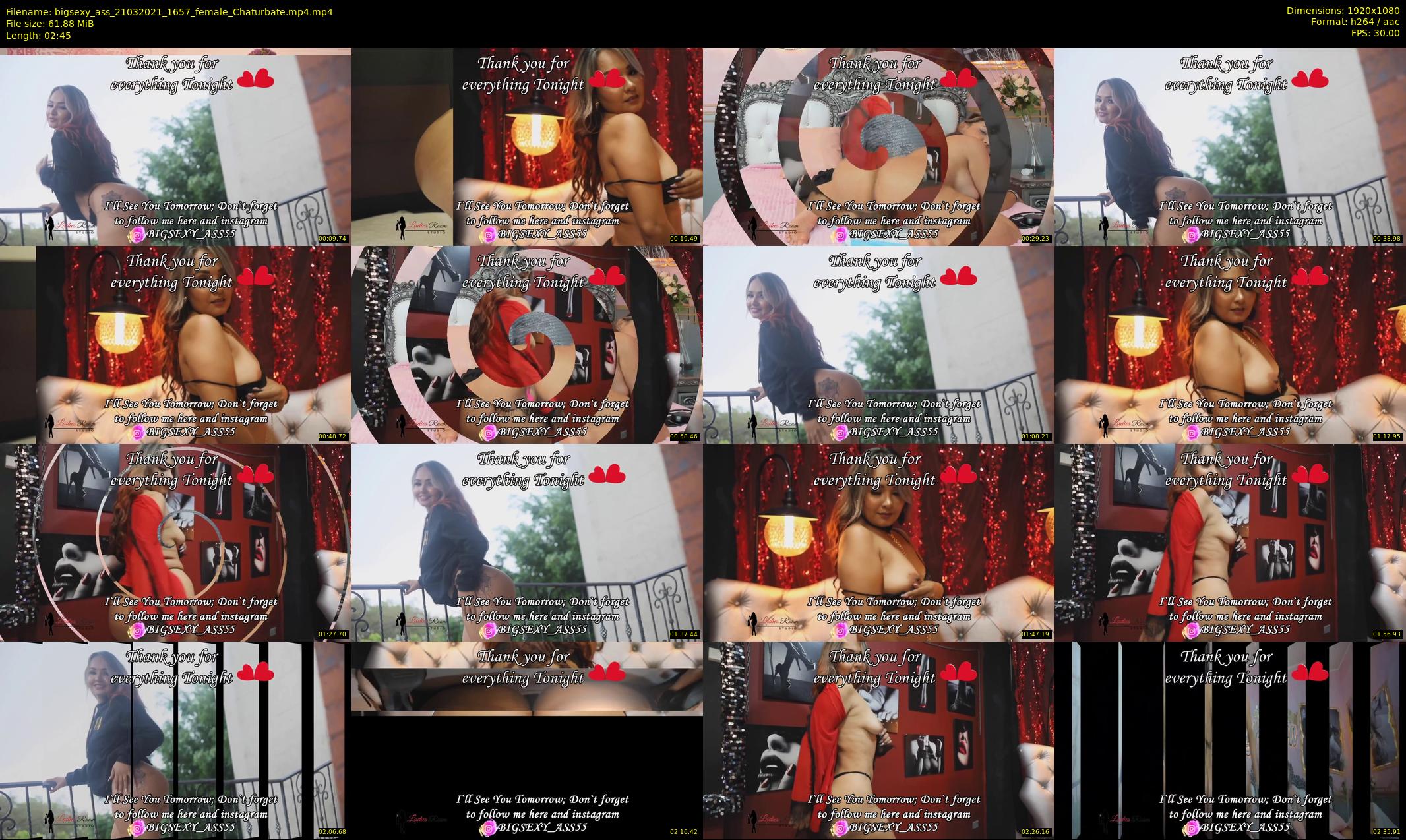 bigsexy_ass — 3 minute Chaturbate female cam show recording, 1080p, Mar 21, 2021