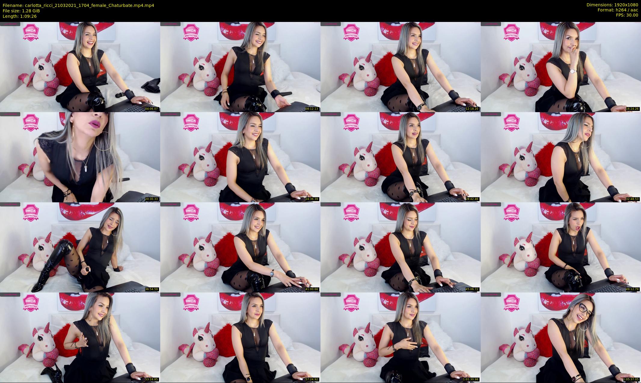 carlotta_ricci — 70 minute Chaturbate female cam show recording, 1080p, Mar 21, 2021