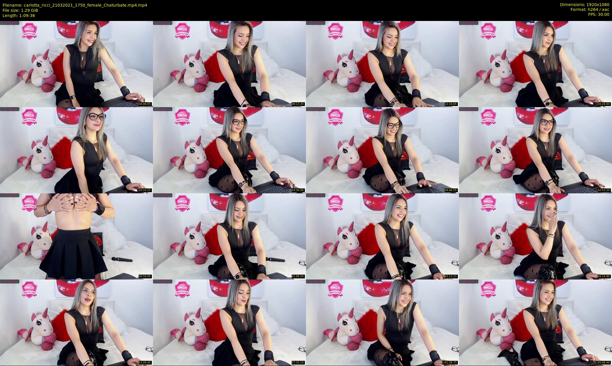 carlotta_ricci — 70 minute Chaturbate female cam show recording, 1080p, Mar 21, 2021