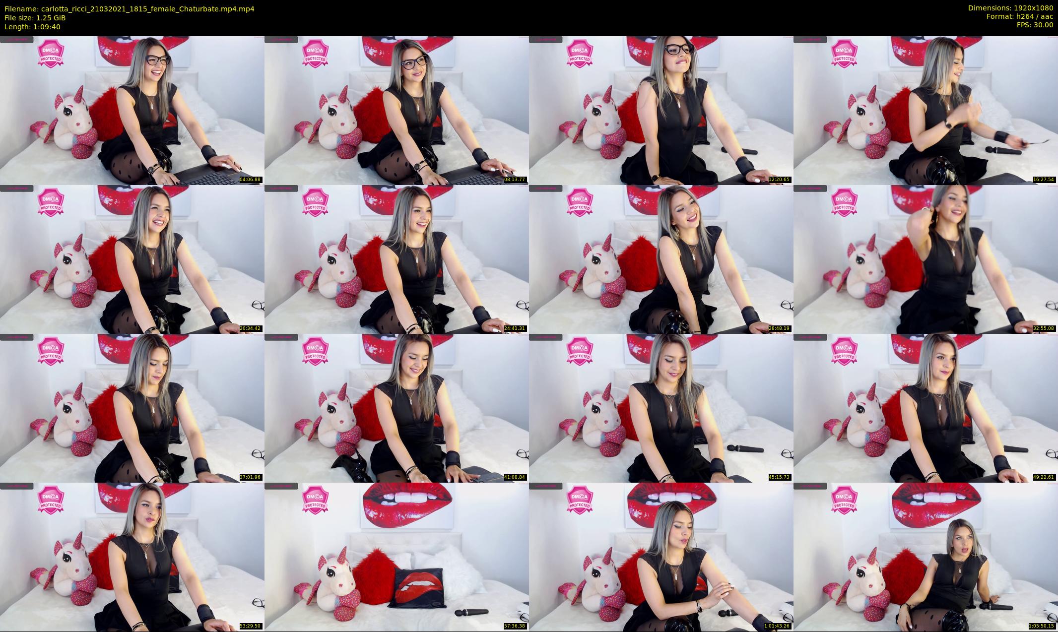 carlotta_ricci — 70 minute Chaturbate female cam show recording, 1080p, Mar 21, 2021