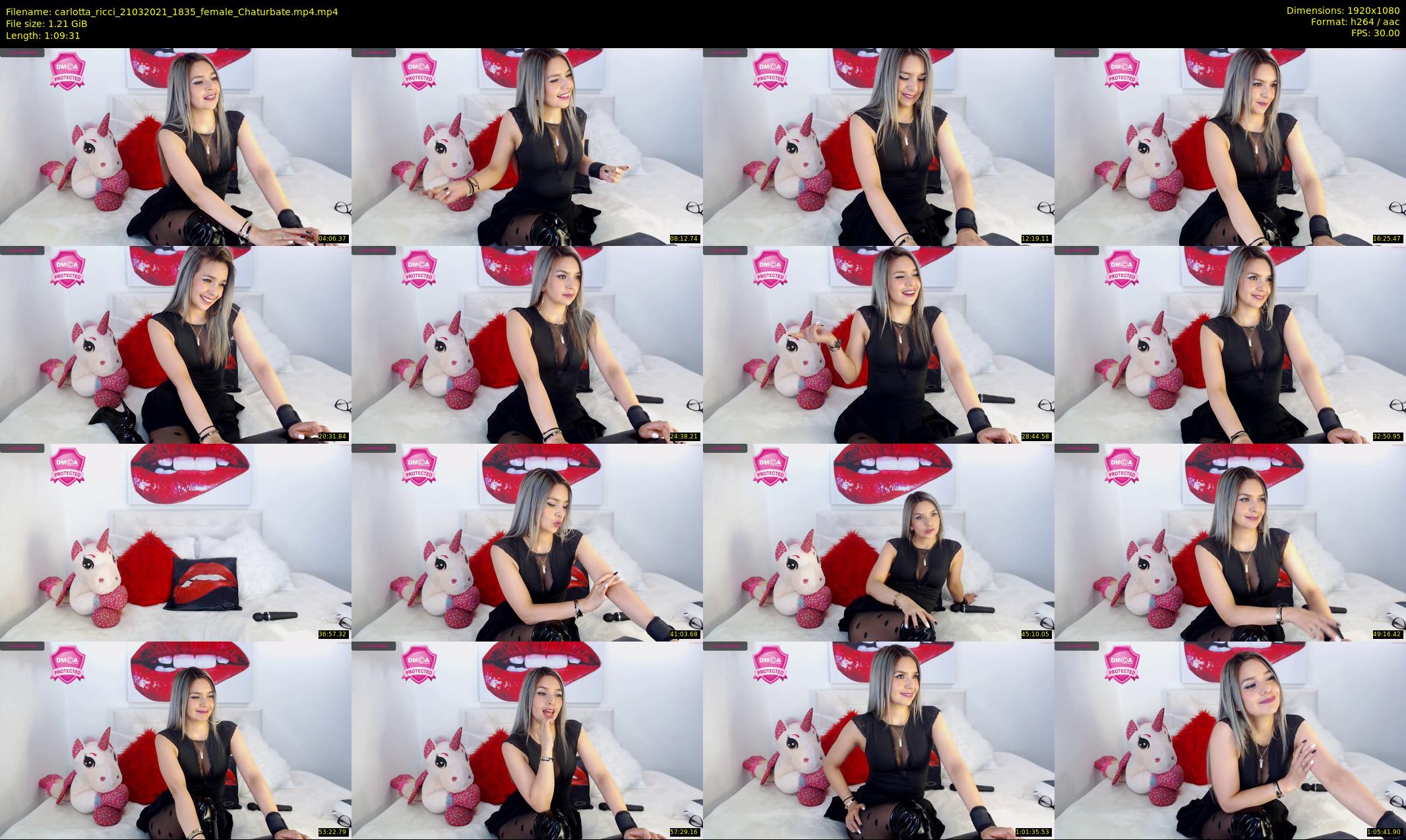 carlotta_ricci — 70 minute Chaturbate female cam show recording, 1080p, Mar 21, 2021