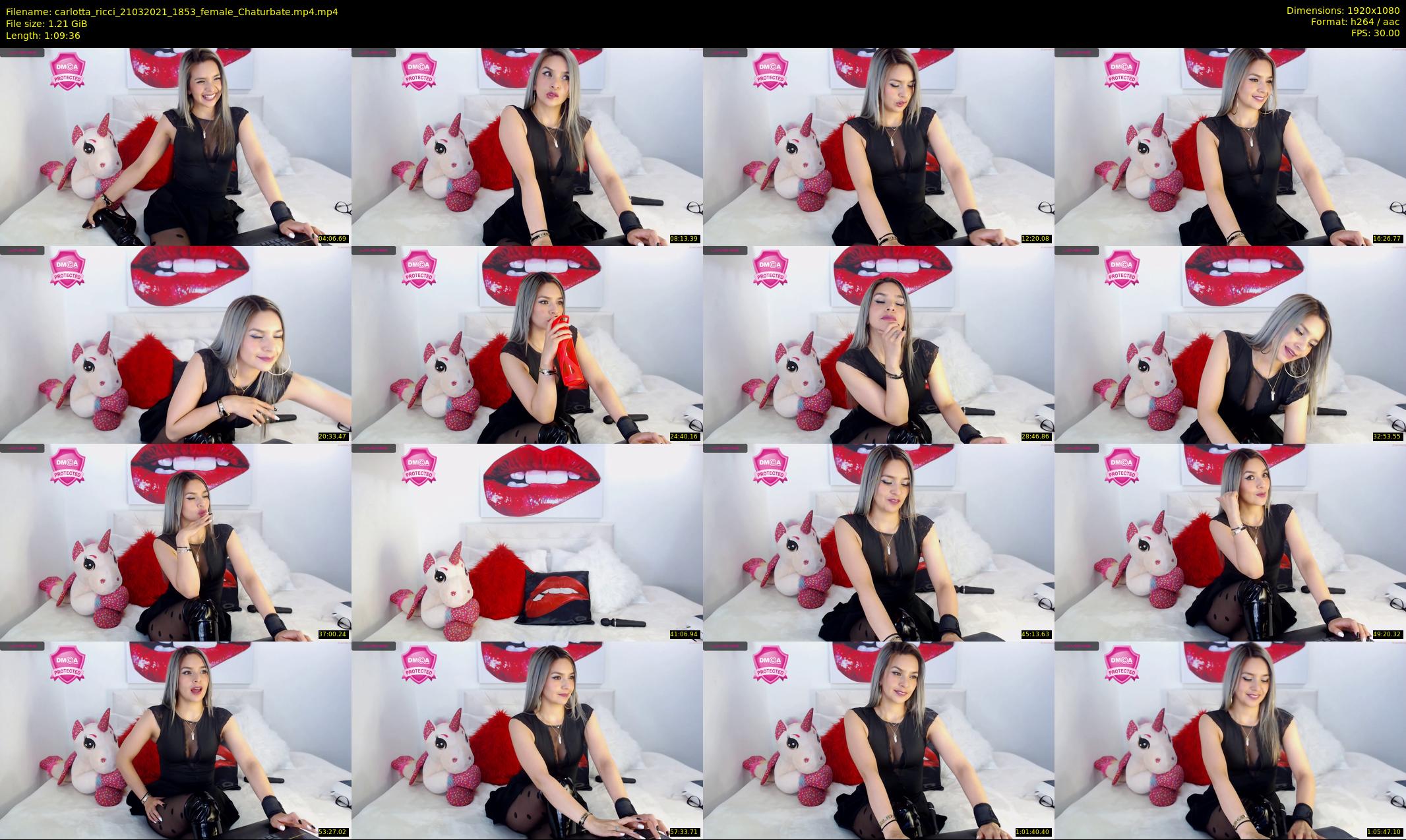 carlotta_ricci — 70 minute Chaturbate female cam show recording, 1080p, Mar 21, 2021