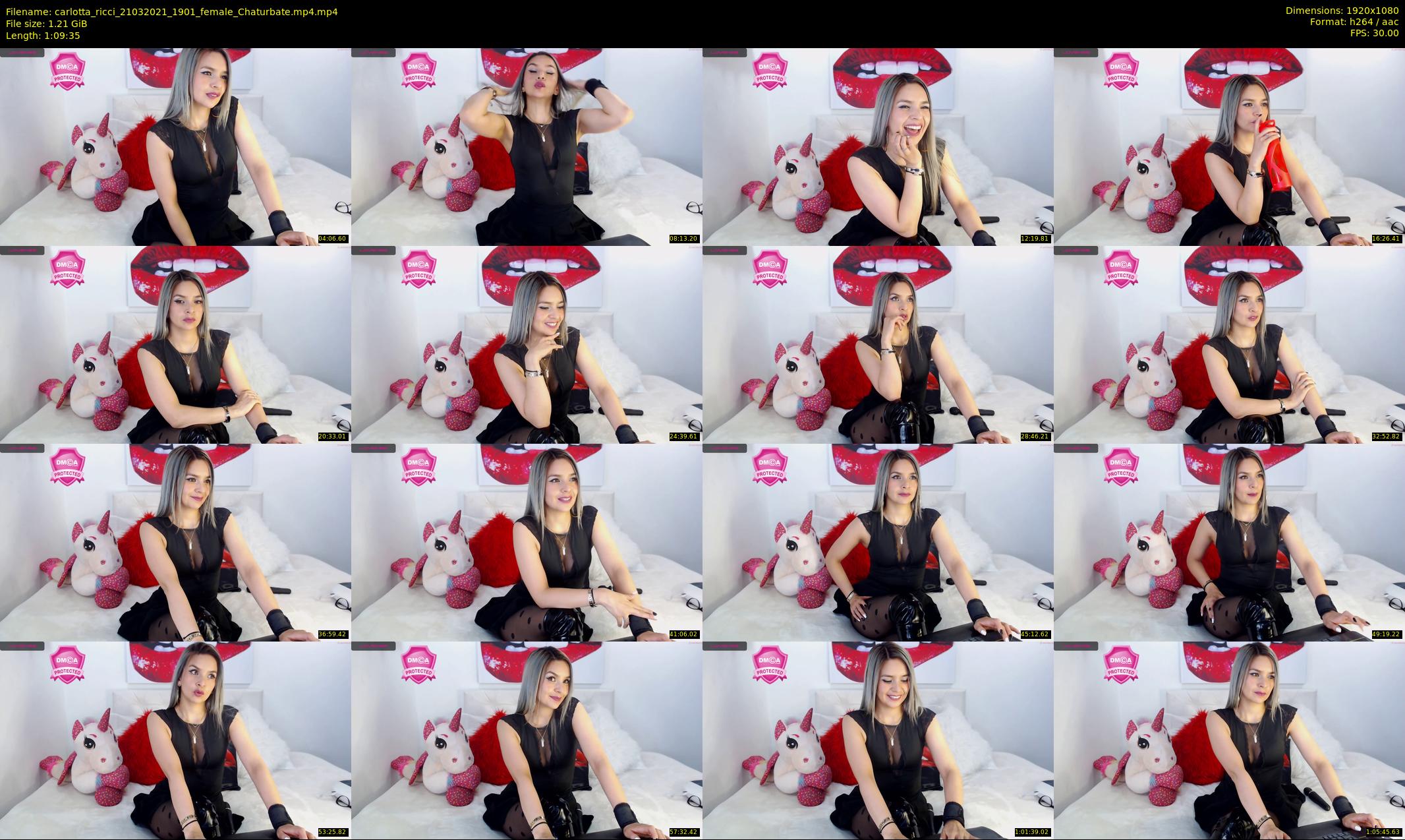 carlotta_ricci — 70 minute Chaturbate female cam show recording, 1080p, Mar 21, 2021