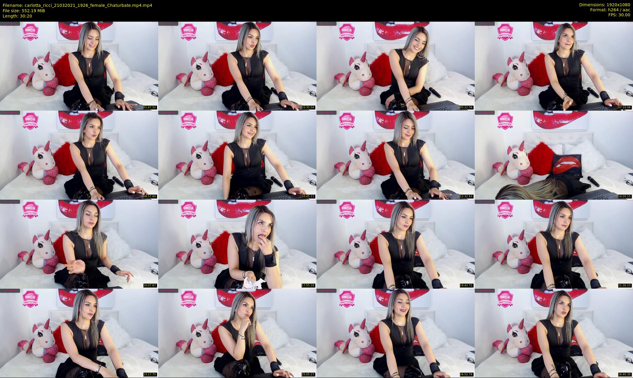 carlotta_ricci — 31 minute Chaturbate female cam show recording, 1080p, Mar 21, 2021