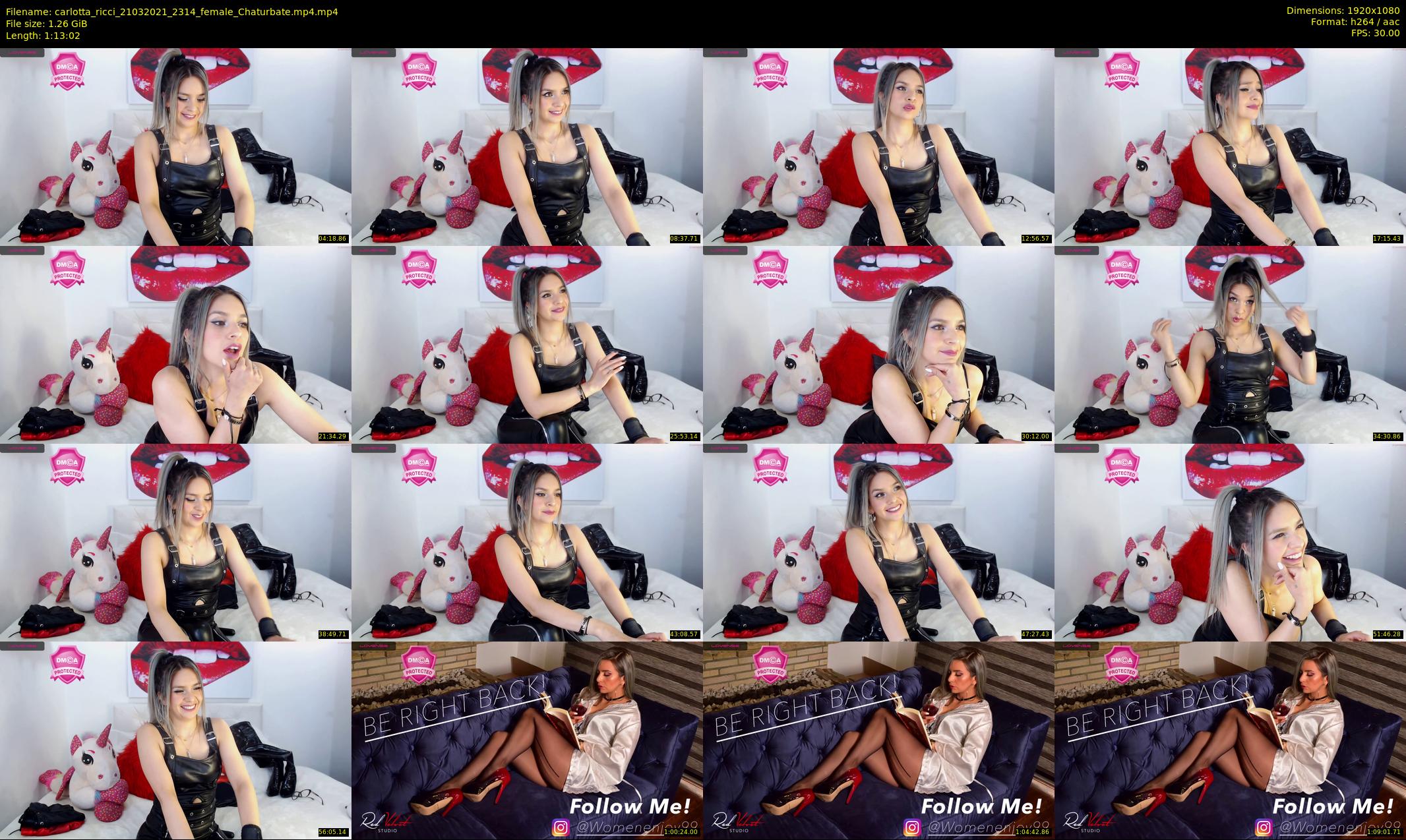carlotta_ricci — 74 minute Chaturbate female cam show recording, 1080p, Mar 21, 2021