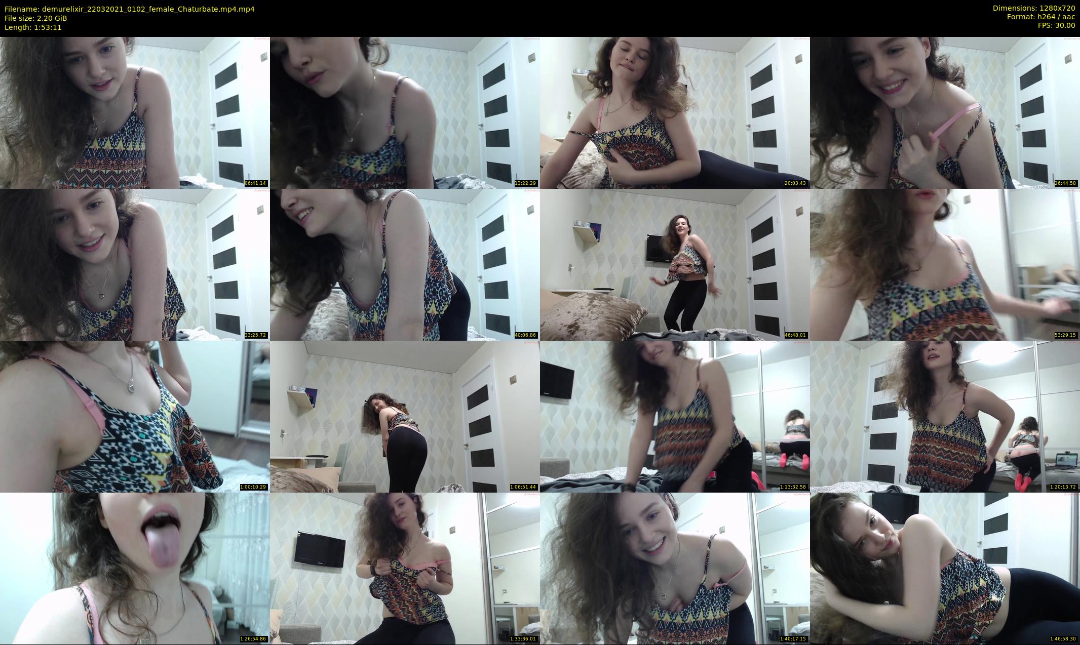 demurelixir — 114 minute Chaturbate female cam show recording, 720p, Mar 22, 2021