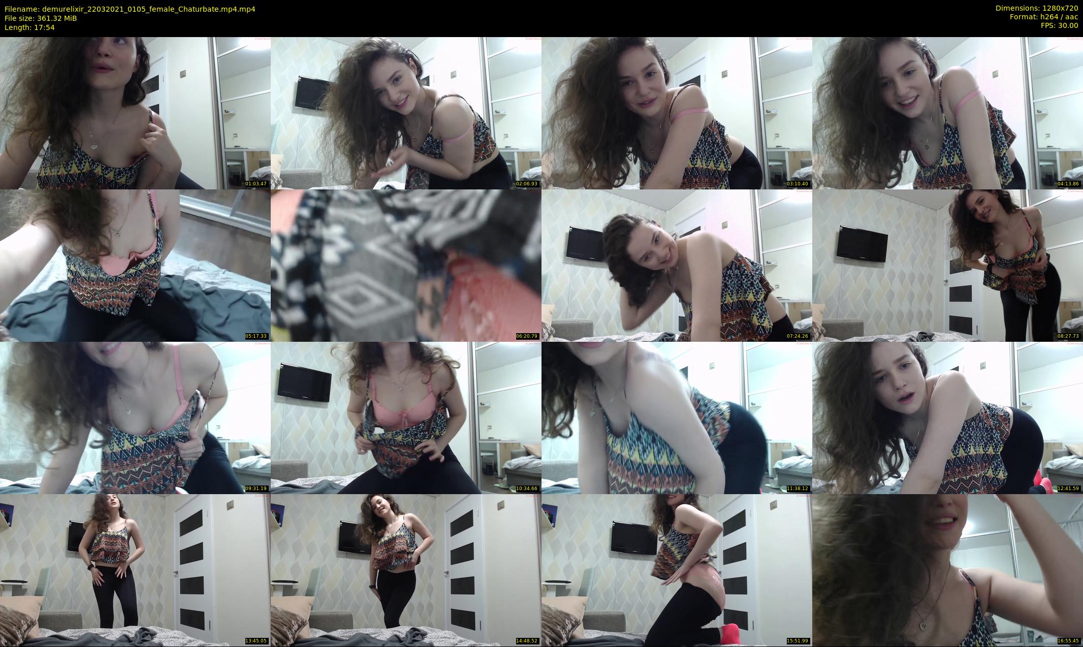 demurelixir — 18 minute Chaturbate female cam show recording, 720p, Mar 22, 2021