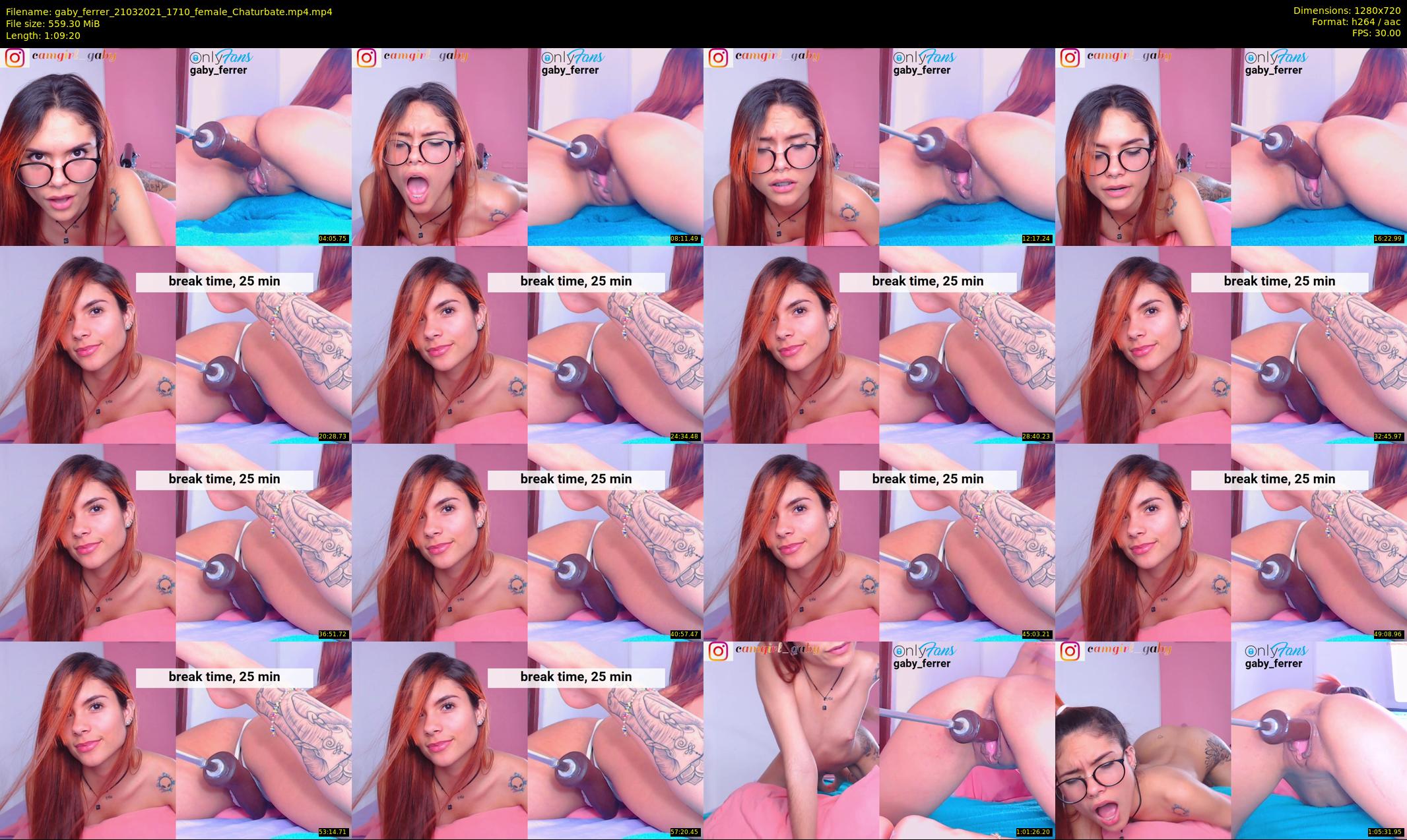 gaby_ferrer — 70 minute Chaturbate female cam show recording, 720p, Mar 21, 2021