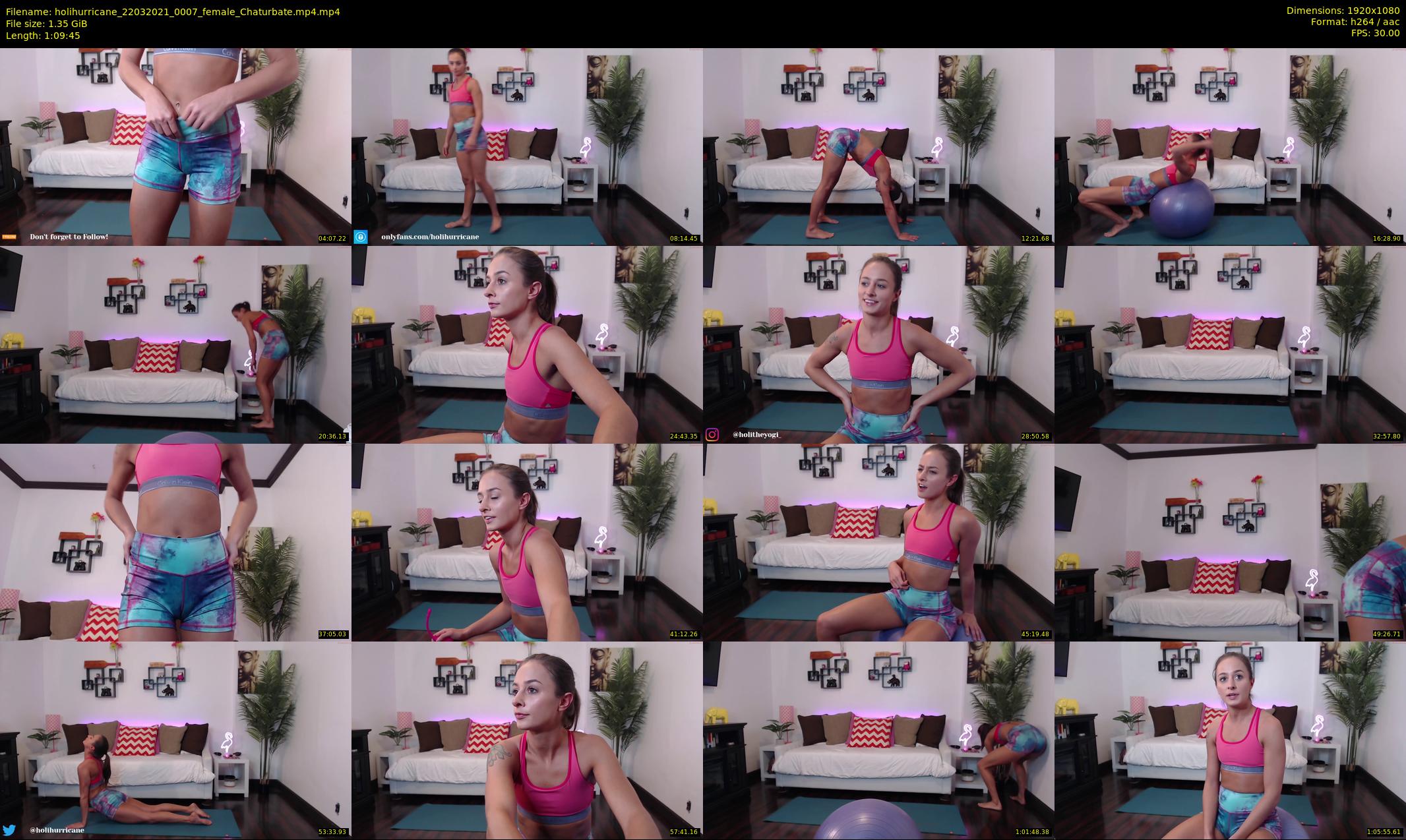 holihurricane — 70 minute Chaturbate female cam show recording, 1080p, Mar 22, 2021