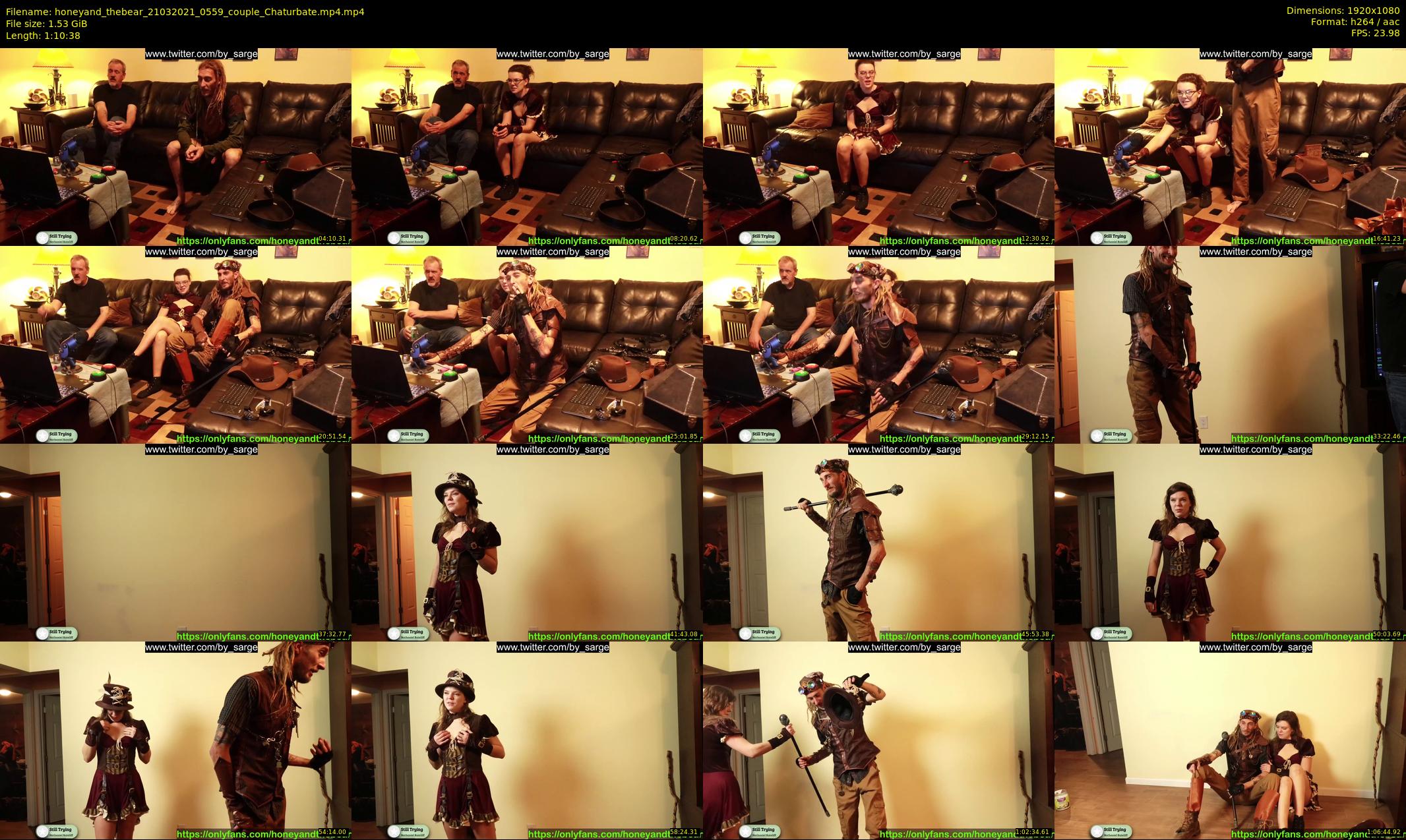 honeyand_thebear — 71 minute Chaturbate couple cam show recording, 1080p, Mar 21, 2021