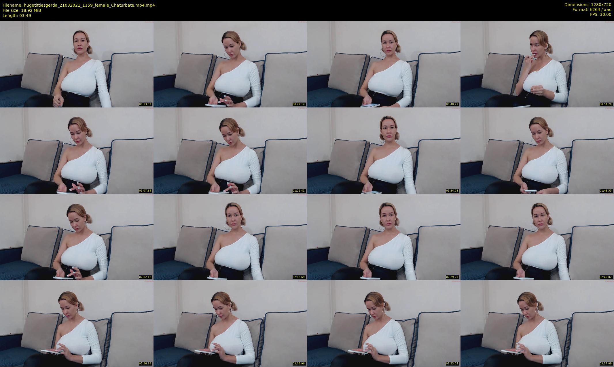 hugetittiesgerda — 4 minute Chaturbate female cam show recording, 720p, Mar 21, 2021