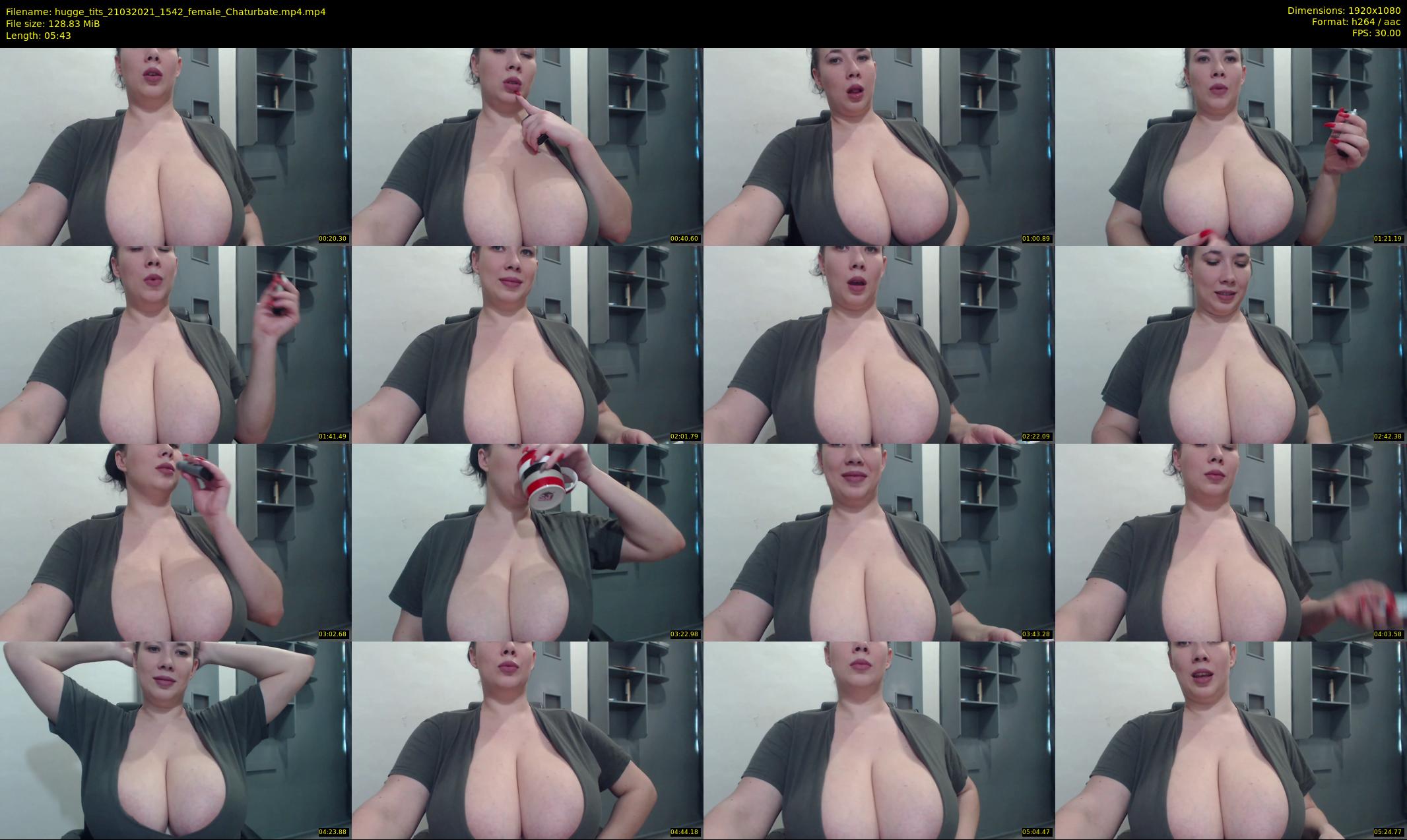 hugge_tits — 6 minute Chaturbate female cam show recording, 1080p, Mar 21, 2021