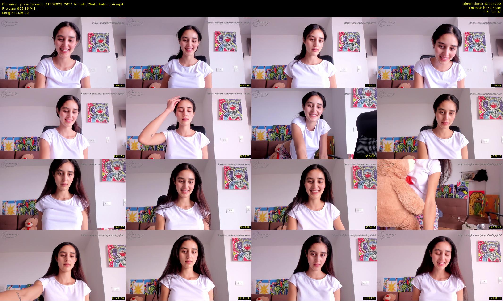 jenny_taborda — 87 minute Chaturbate female cam show recording, 720p, Mar 21, 2021