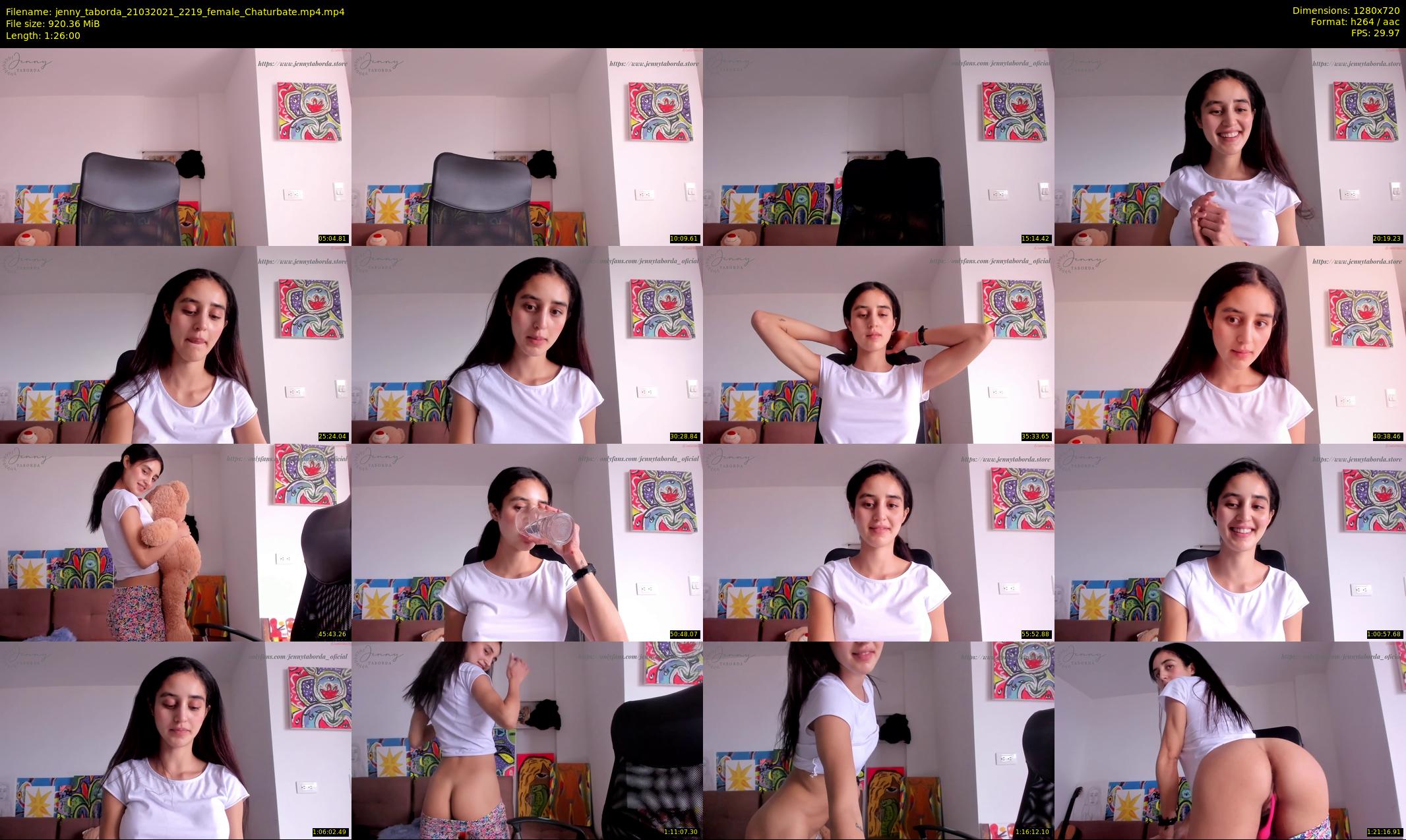 jenny_taborda — 86 minute Chaturbate female cam show recording, 720p, Mar 21, 2021