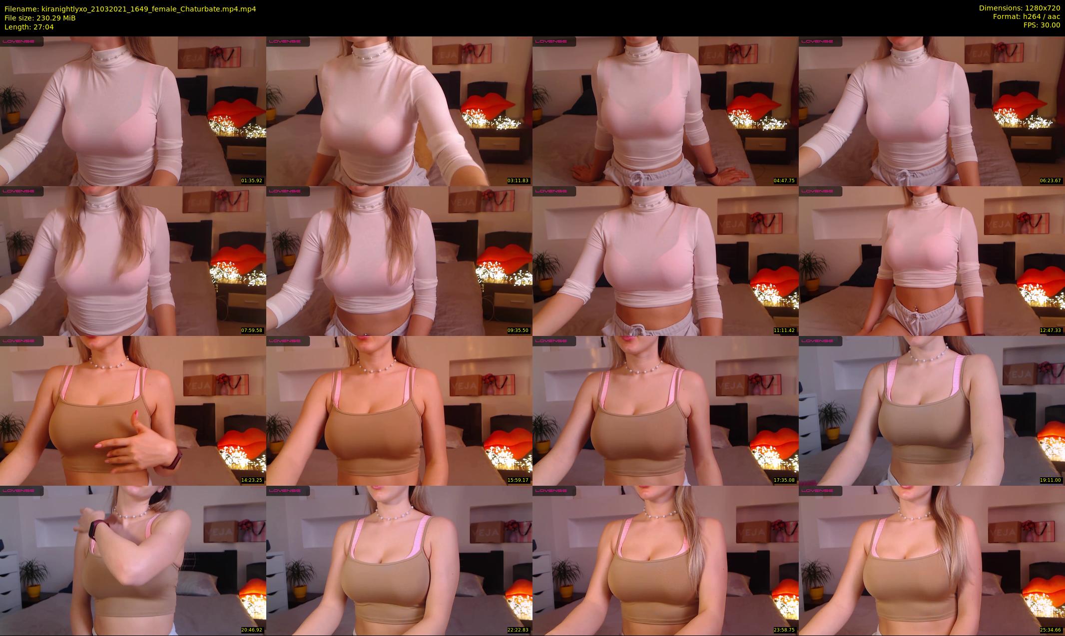 kiranightlyxo — 28 minute Chaturbate female cam show recording, 720p, Mar 21, 2021