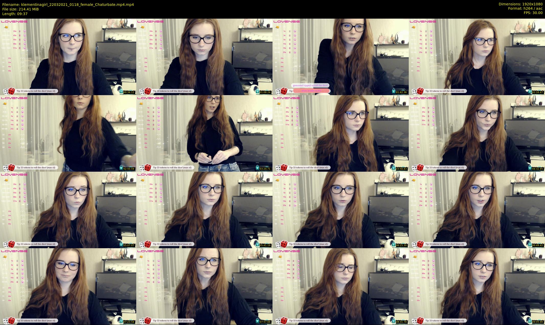 klementinagirl — 10 minute Chaturbate female cam show recording, 1080p, Mar 22, 2021
