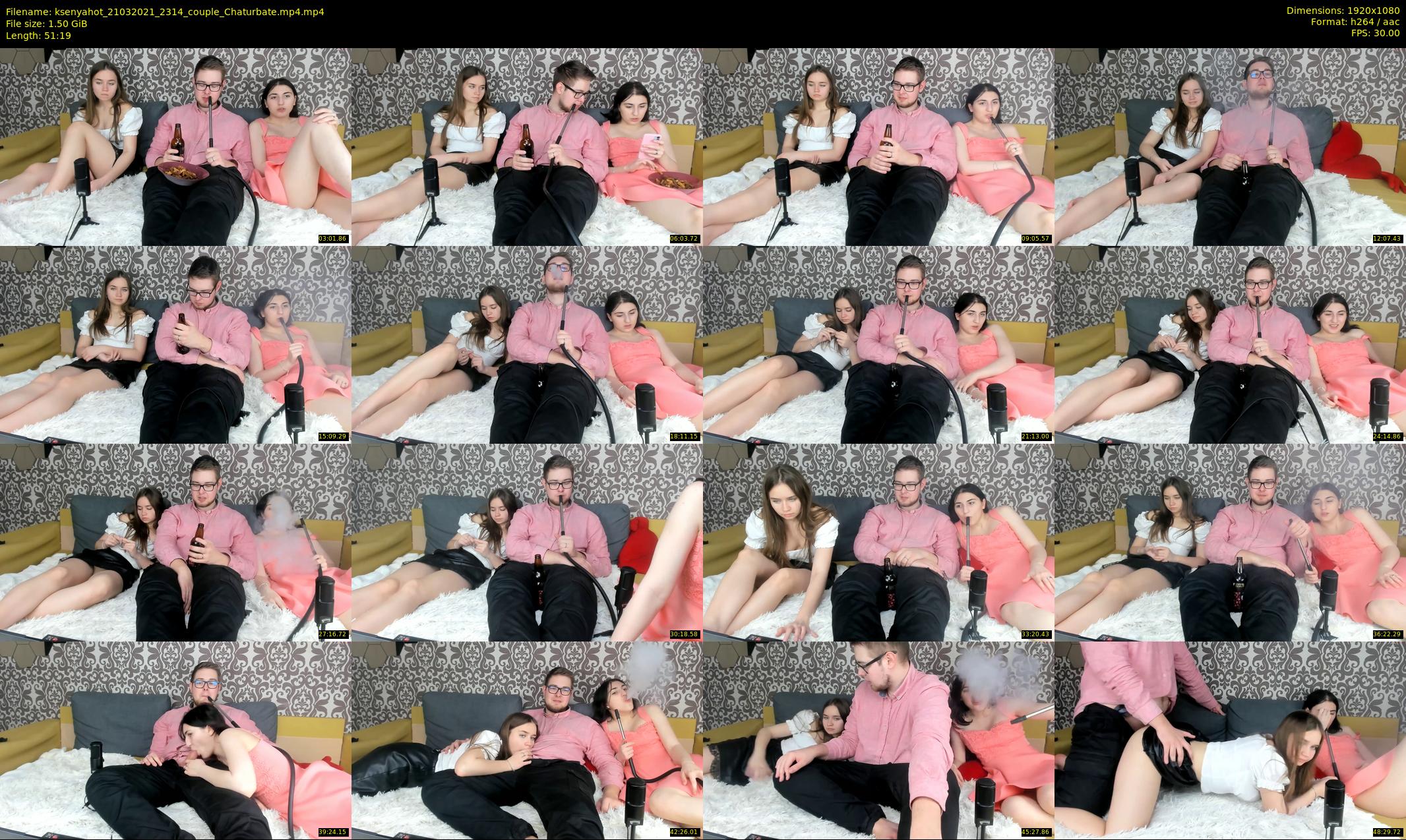 ksenyahot — 52 minute Chaturbate couple cam show recording, 1080p, Mar 21, 2021