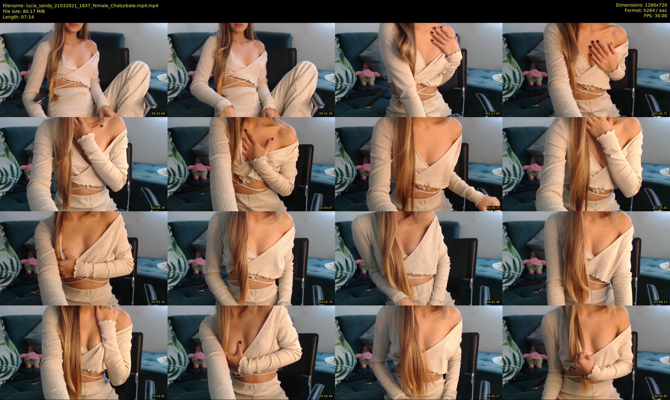 lucia_sandy — 8 minute Chaturbate female cam show recording, 720p, Mar 21, 2021