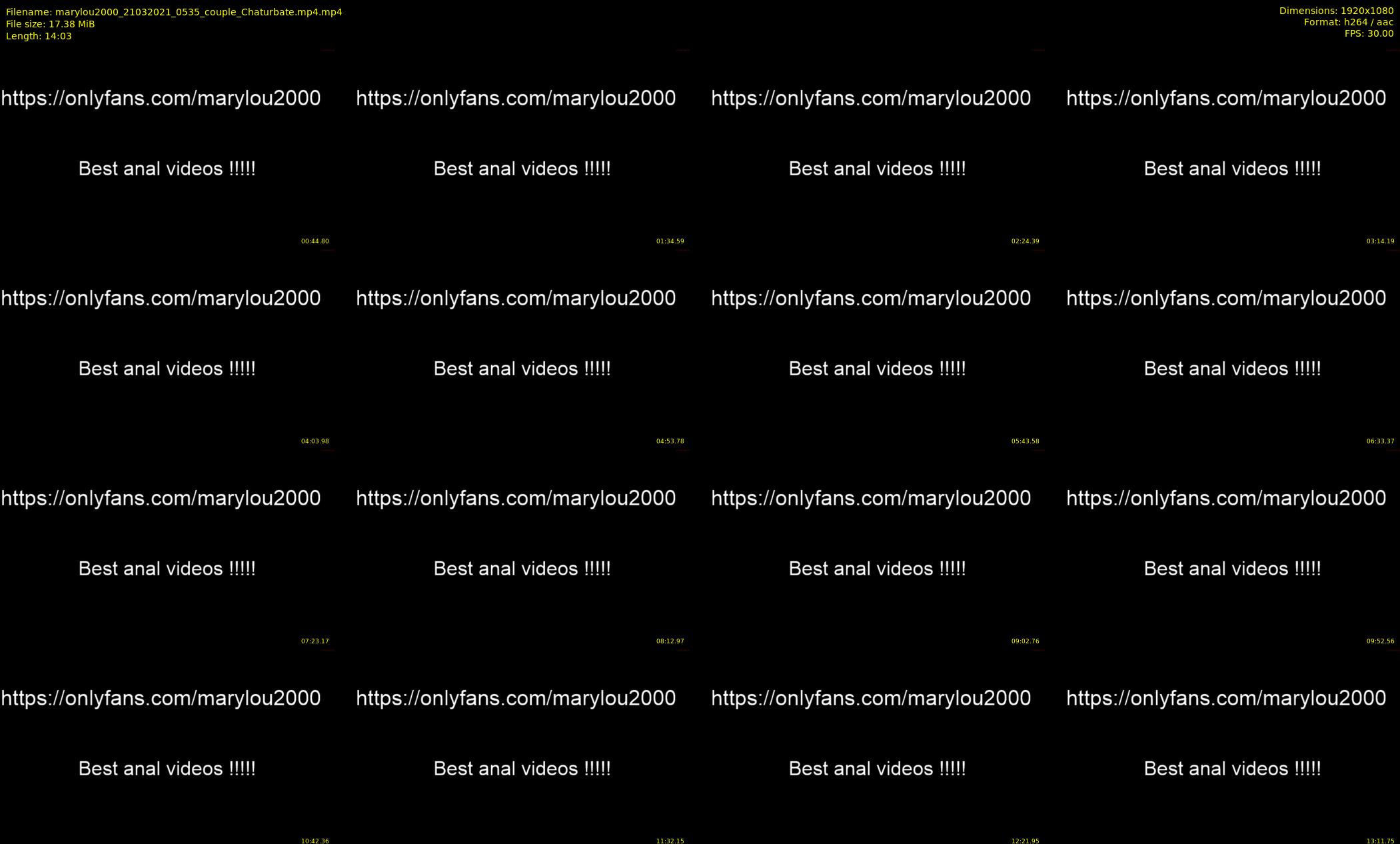 marylou2000 — 15 minute Chaturbate couple cam show recording, 1080p, Mar 21, 2021