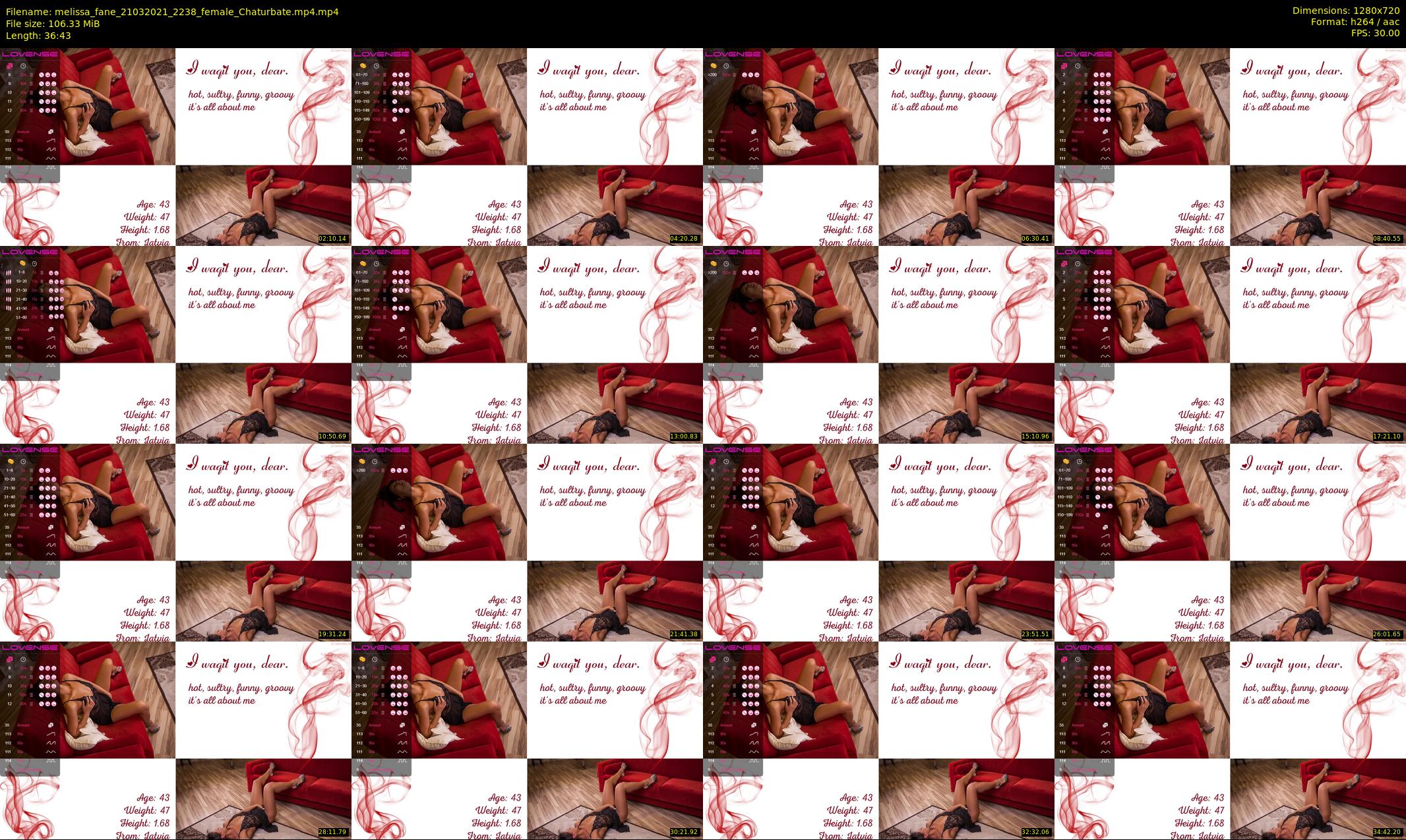 melissa_fane — 37 minute Chaturbate female cam show recording, 720p, Mar 21, 2021