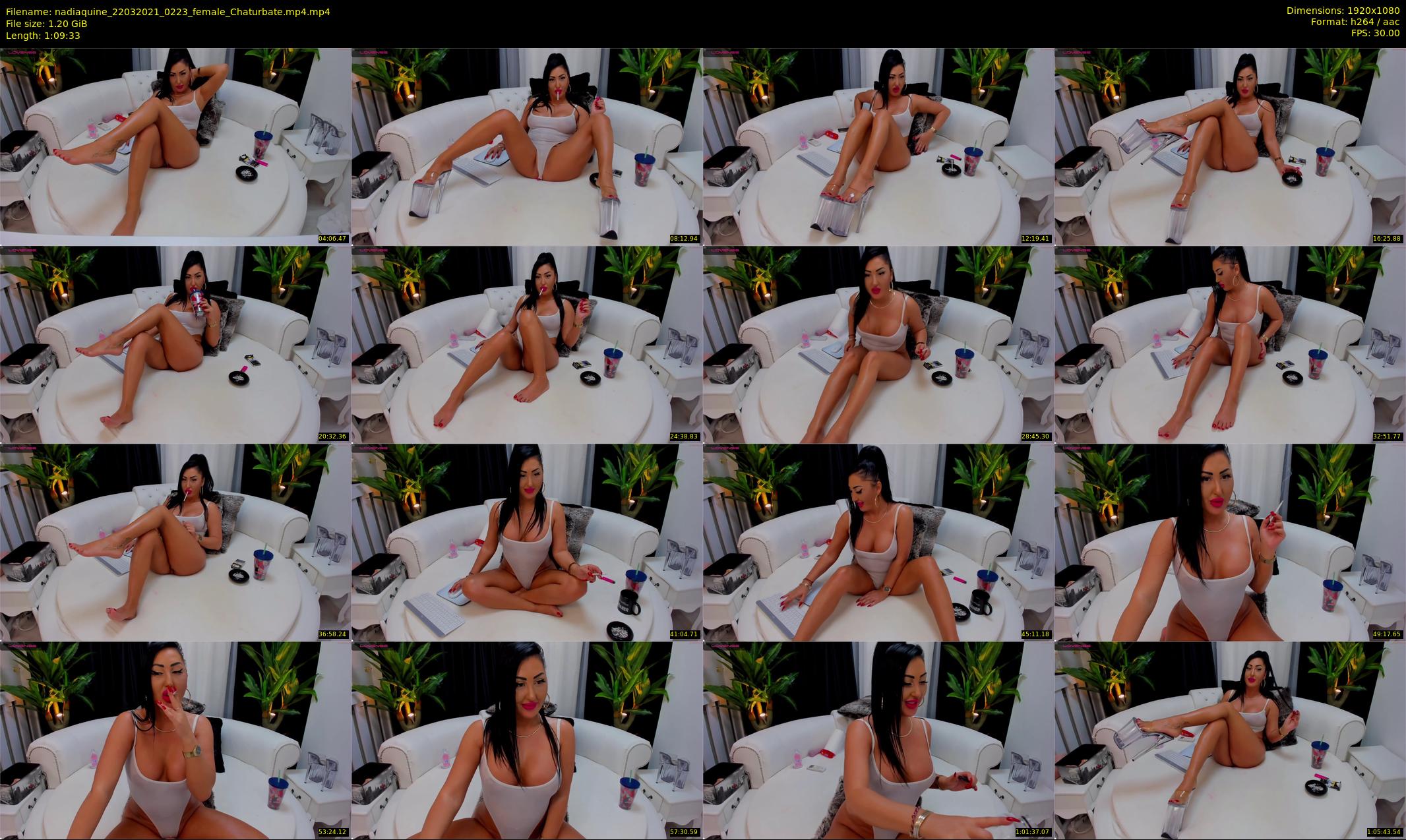 nadiaquine — 70 minute Chaturbate female cam show recording, 1080p, Mar 22, 2021