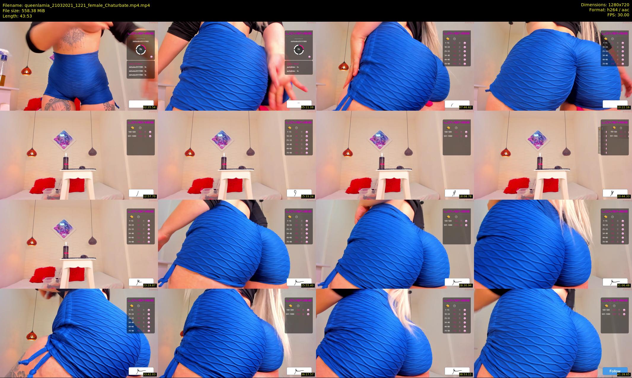 queenlamia — 44 minute Chaturbate female cam show recording, 720p, Mar 21, 2021