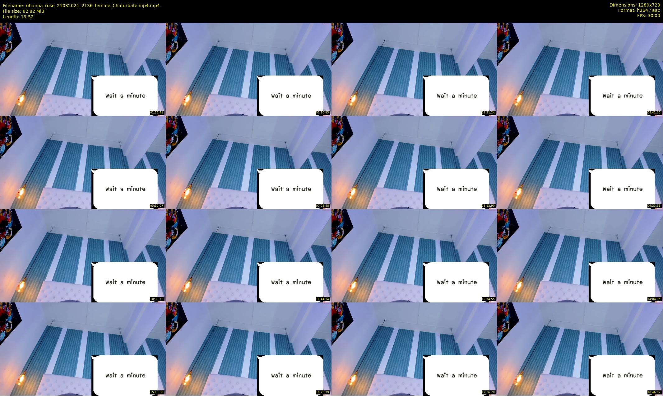 rihanna_rose — 20 minute Chaturbate female cam show recording, 720p, Mar 21, 2021