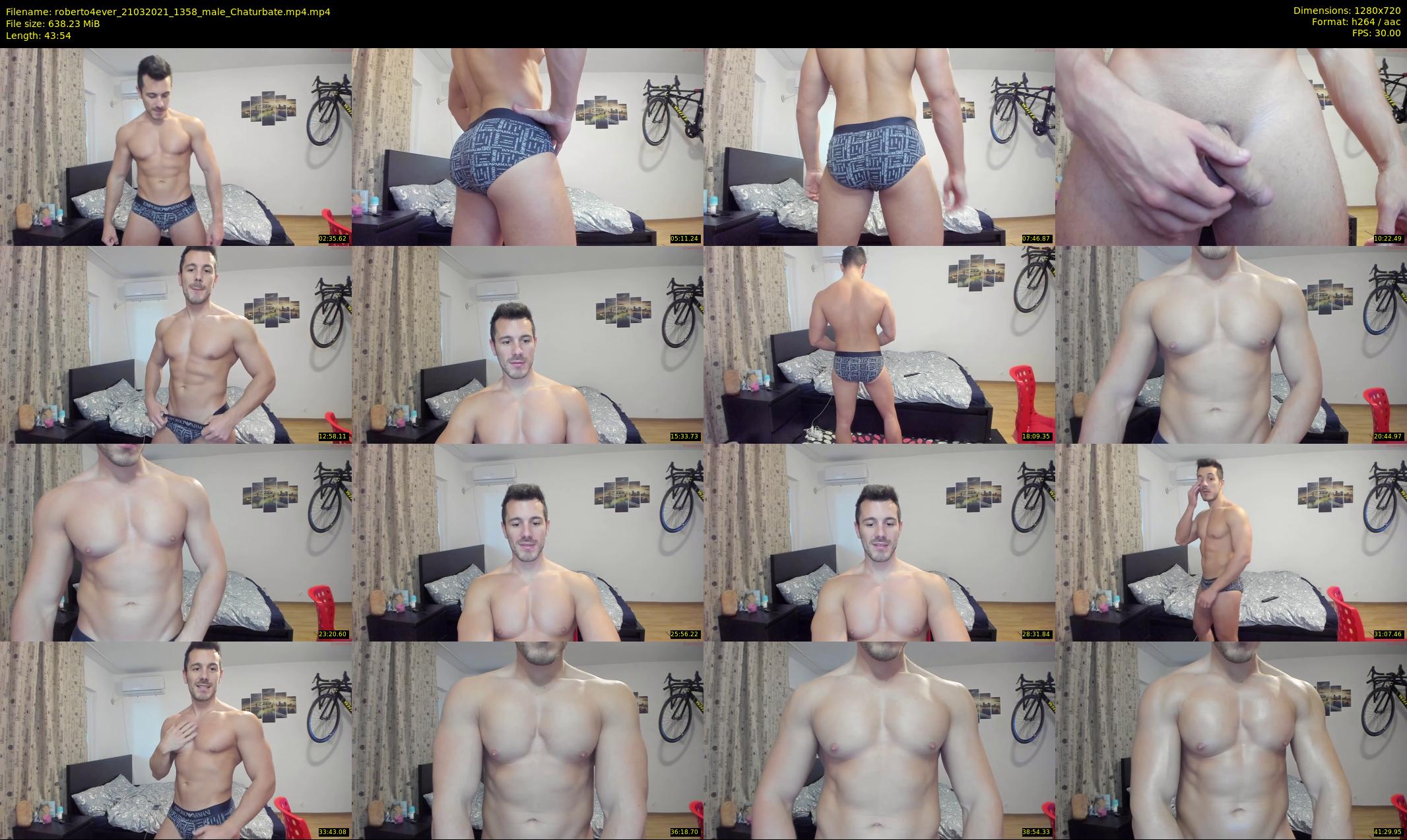 roberto4ever — 44 minute Chaturbate male cam show recording, 720p, Mar 21, 2021