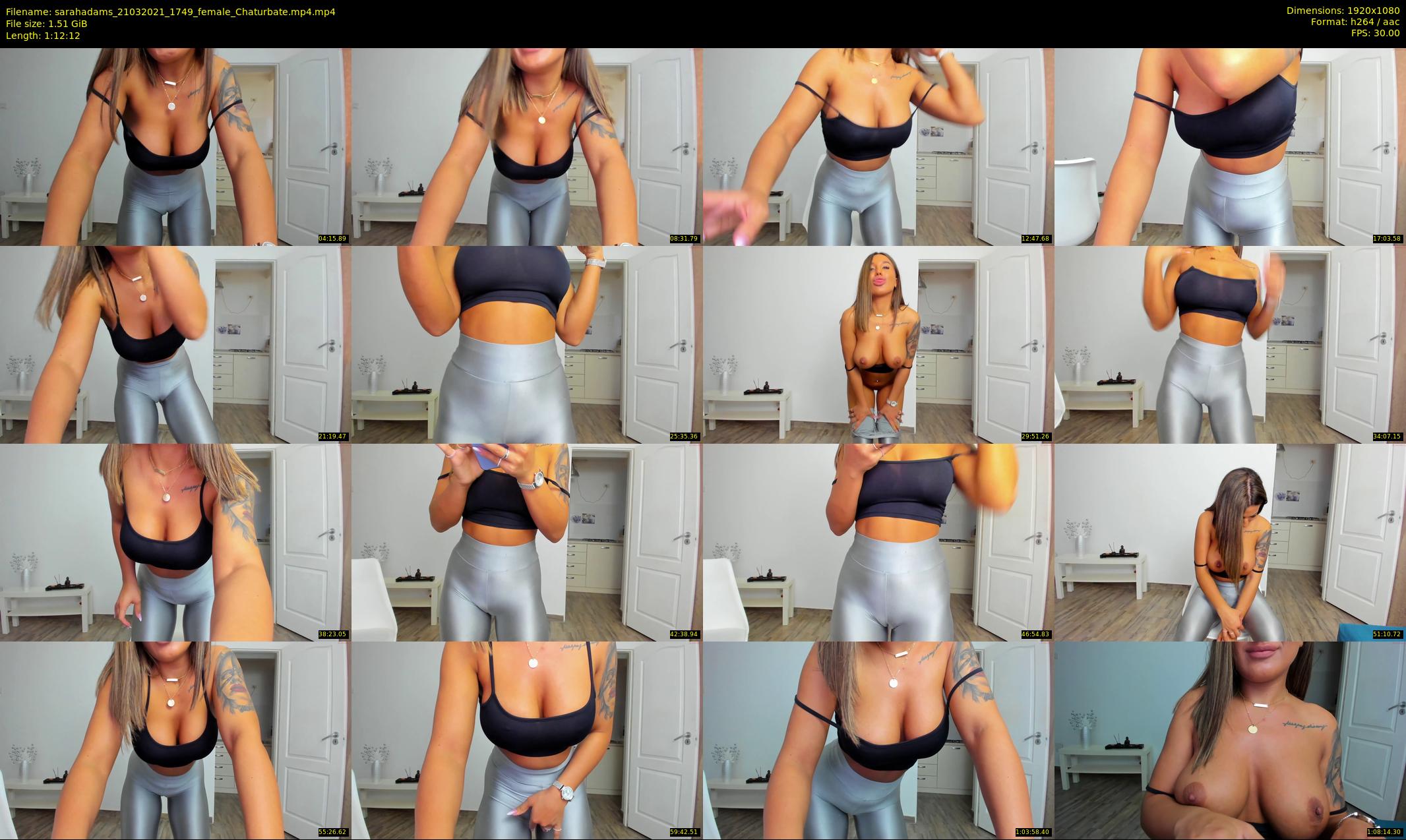 sarahadams — 73 minute Chaturbate female cam show recording, 1080p, Mar 21, 2021