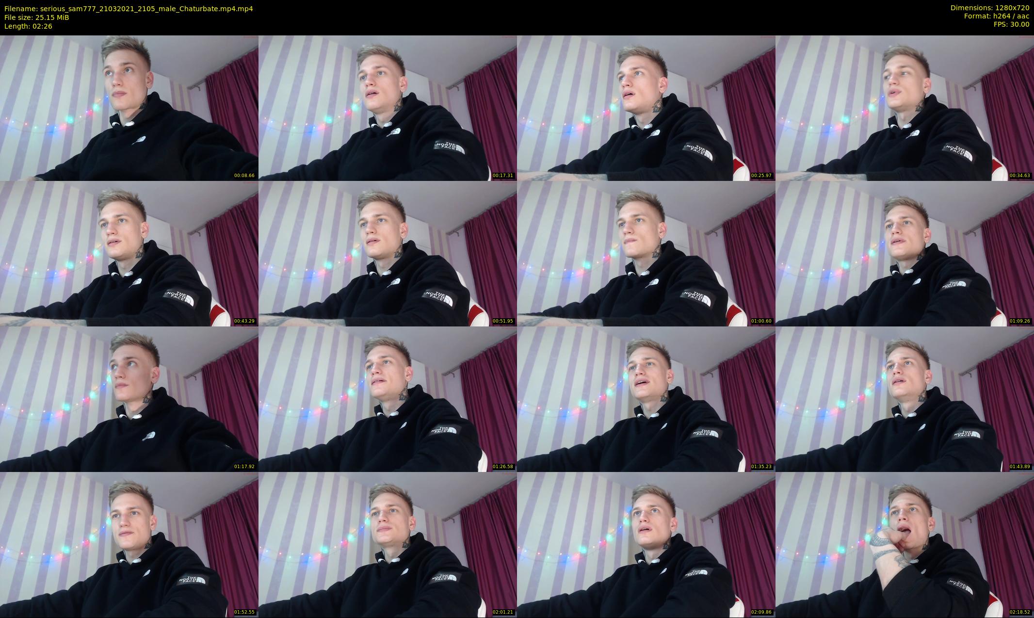 serious_sam777 — 3 minute Chaturbate male cam show recording, 720p, Mar 21, 2021