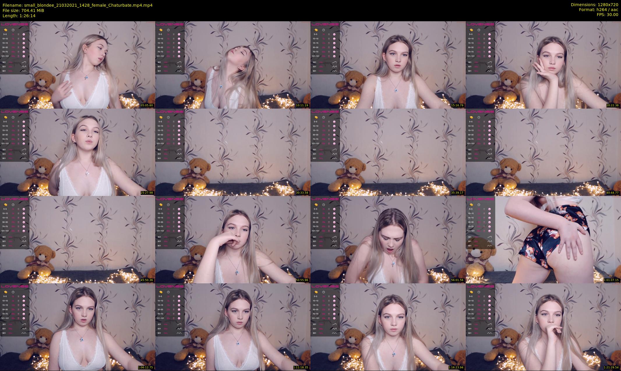 small_blondee — 87 minute Chaturbate female cam show recording, 720p, Mar 21, 2021