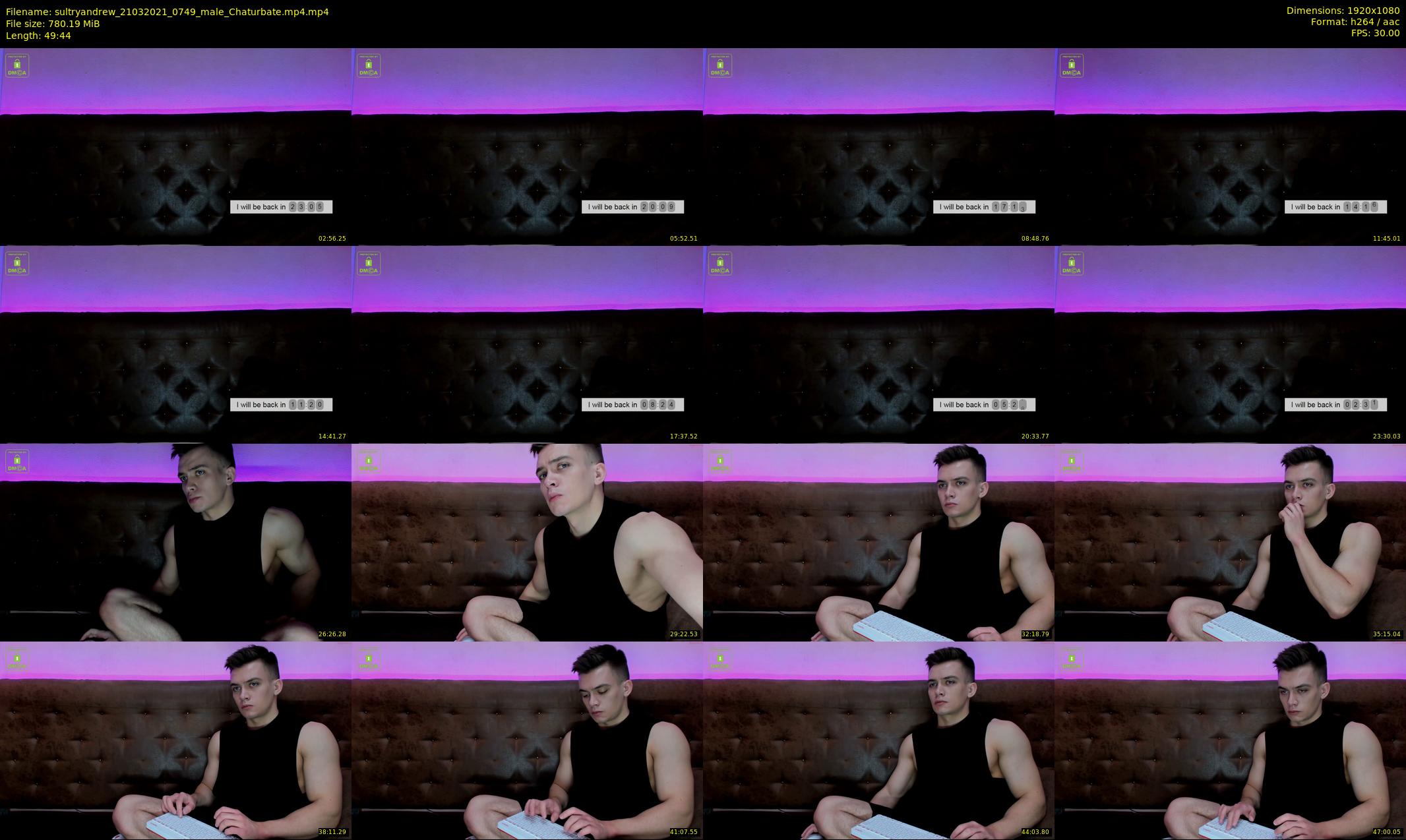 sultryandrew — 50 minute Chaturbate male cam show recording, 1080p, Mar 21, 2021