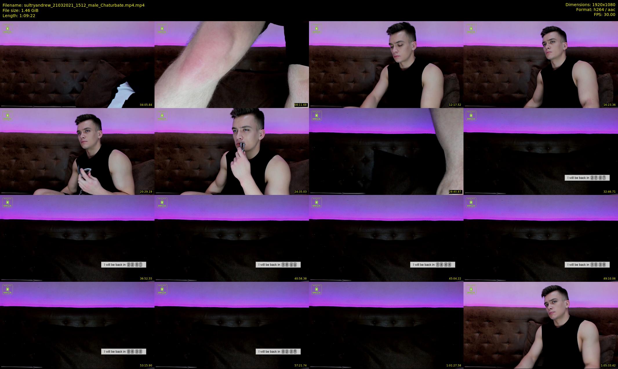 sultryandrew — 70 minute Chaturbate male cam show recording, 1080p, Mar 21, 2021