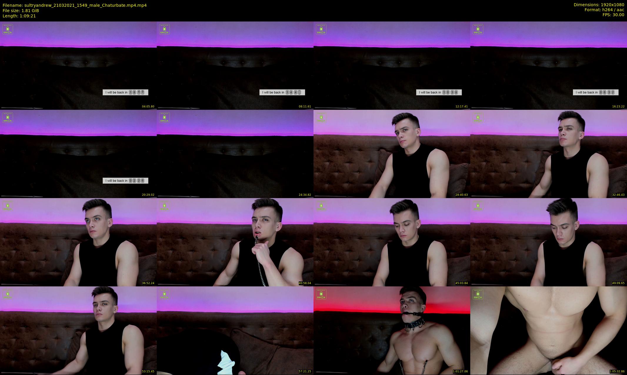 sultryandrew — 70 minute Chaturbate male cam show recording, 1080p, Mar 21, 2021