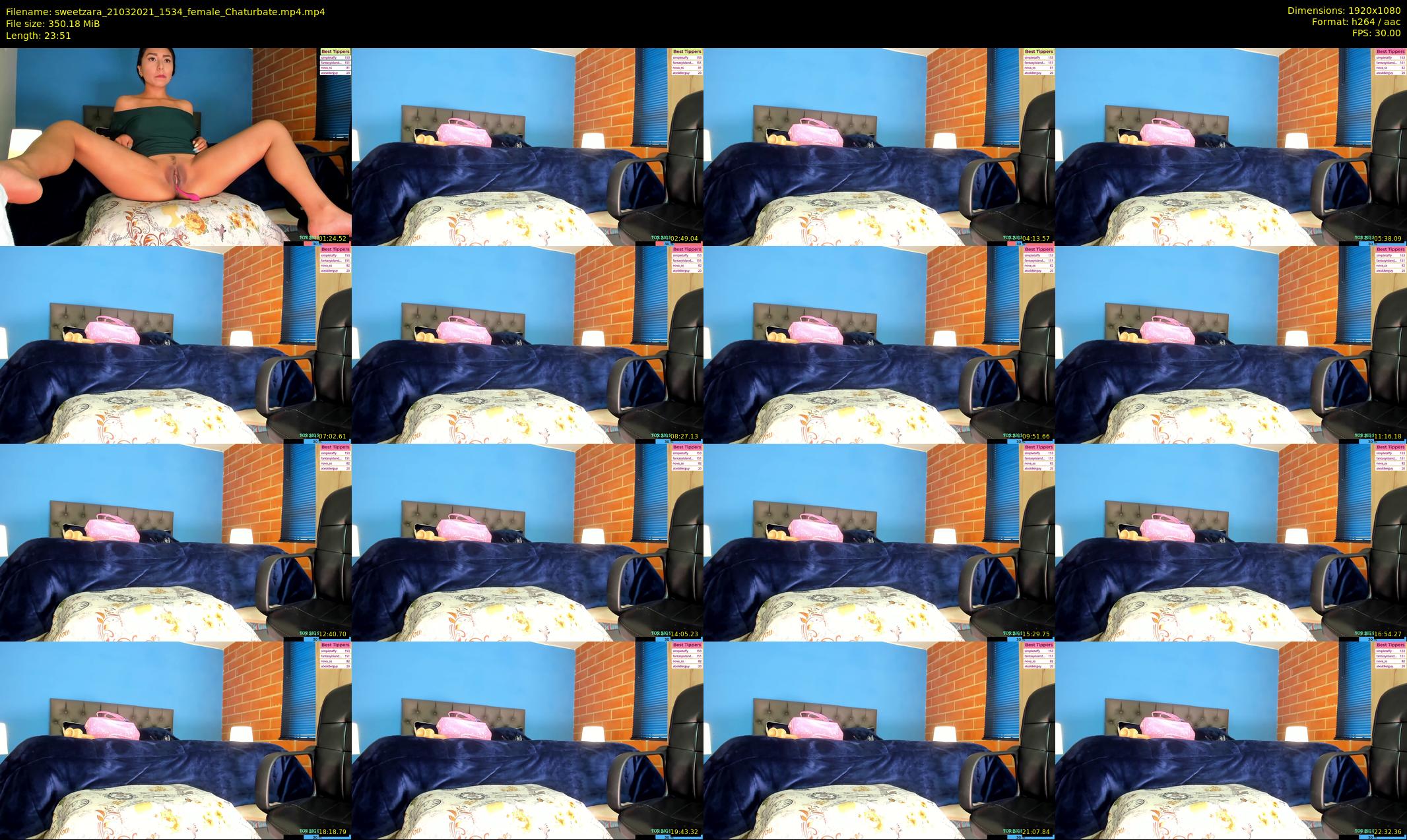 sweetzara — 24 minute Chaturbate female cam show recording, 1080p, Mar 21, 2021