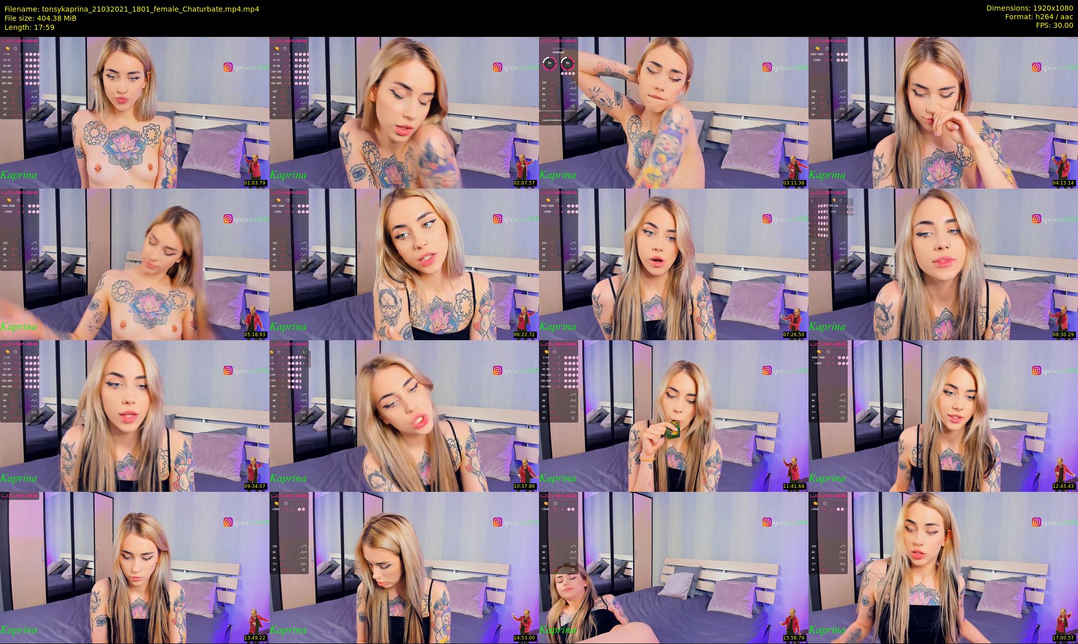tonsykaprina — 18 minute Chaturbate couple cam show recording, 1080p, Mar 21, 2021