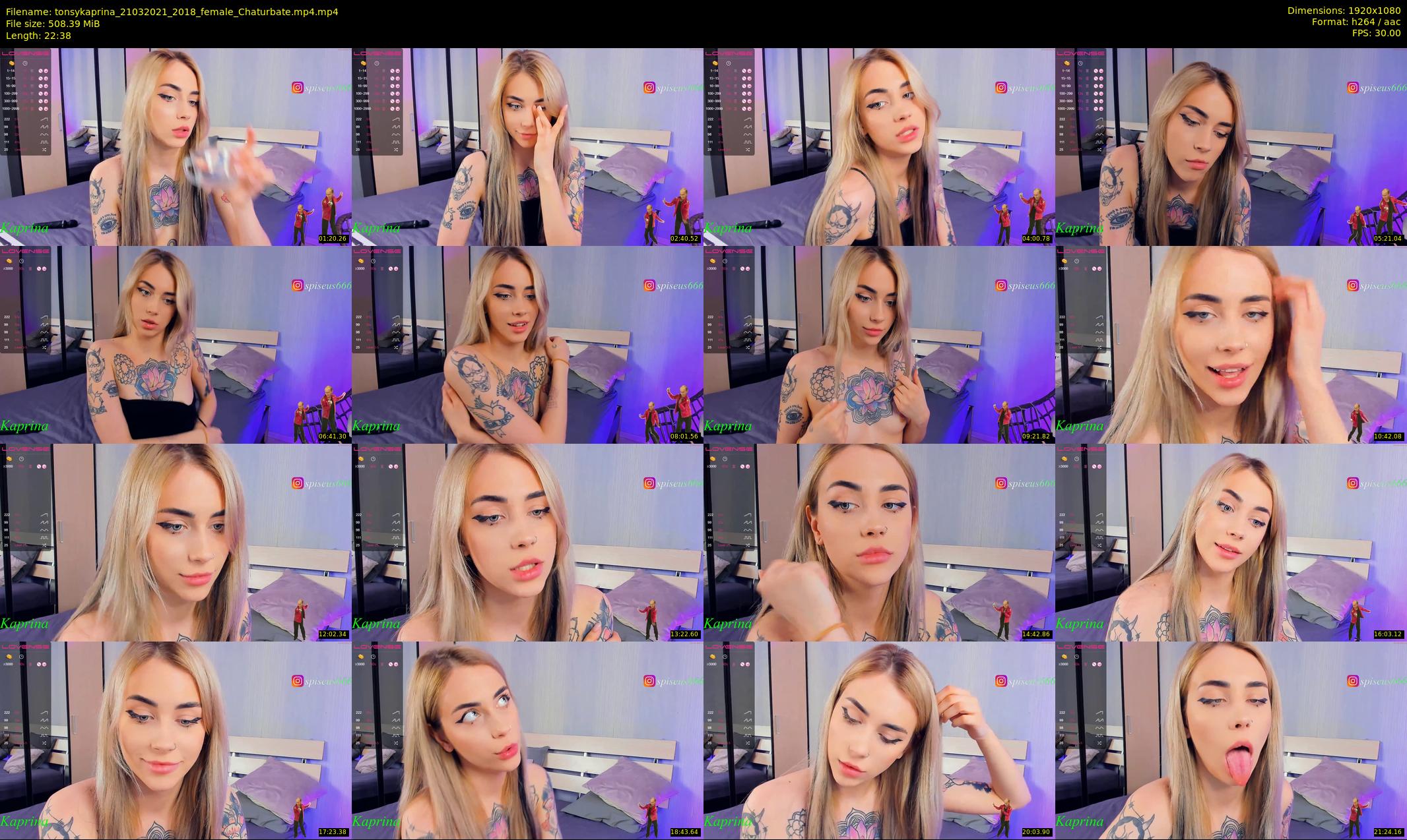 tonsykaprina — 23 minute Chaturbate couple cam show recording, 1080p, Mar 21, 2021