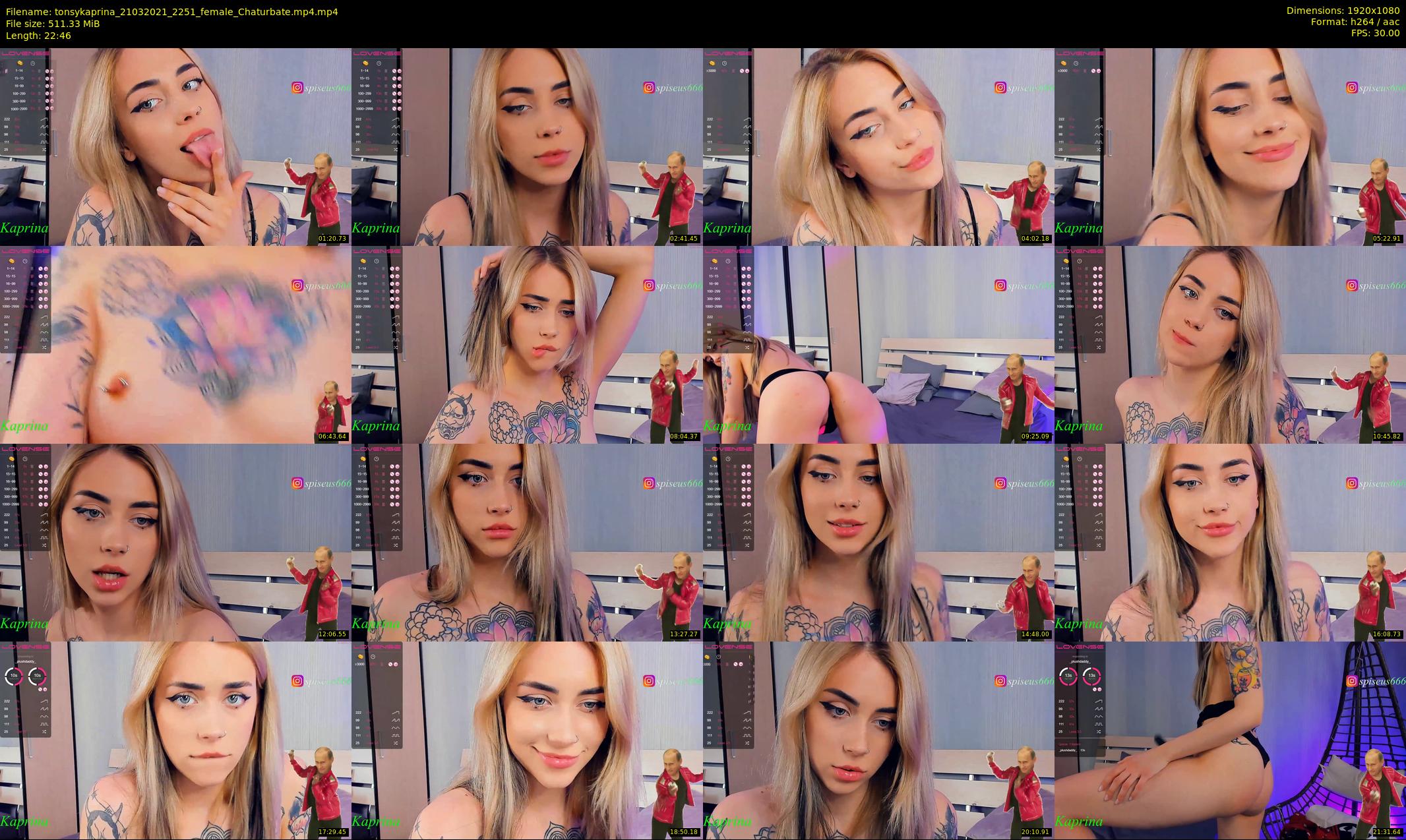 tonsykaprina — 23 minute Chaturbate couple cam show recording, 1080p, Mar 21, 2021